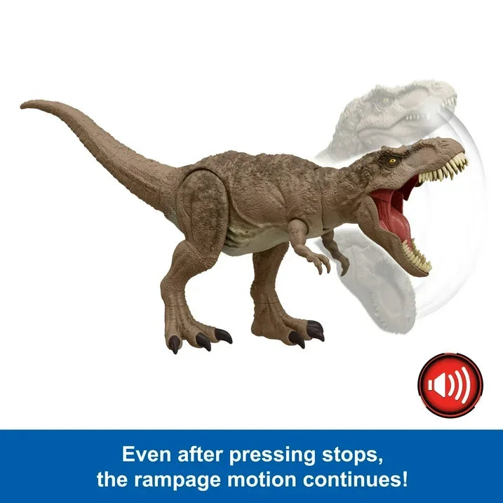 Wholesale Price with free shipping across the USA for Jurassic World Chaos Theory All-Out Attack Tyrannosaurus Rex Dinosaur Action Figure Toy - Manji Distributors