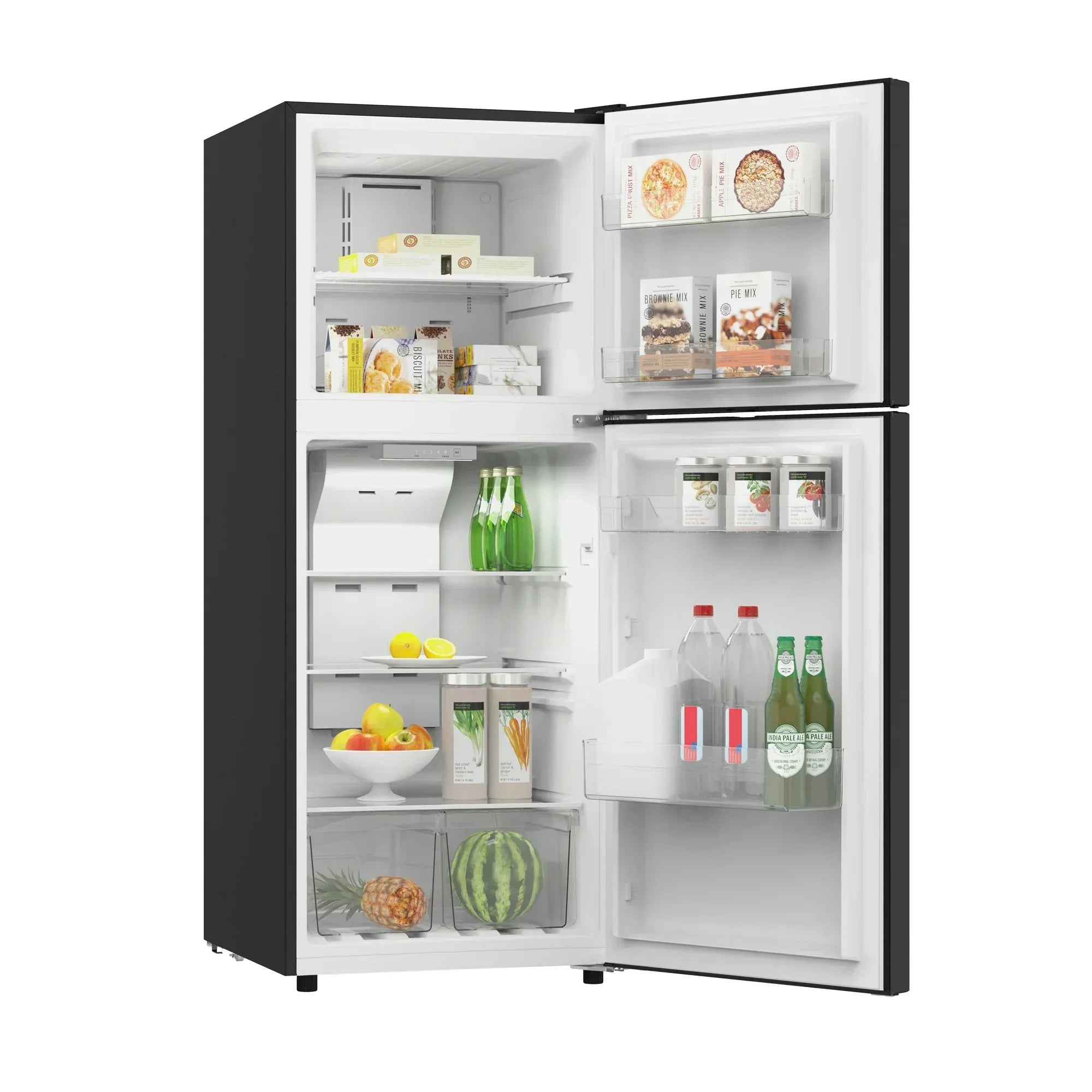 Wholesale Price with free shipping across the USA for Frigidaire, 10 Cu. Ft. Frost Free, Top Mount Refrigerator, Black, EFR1033 - Manji Distributors