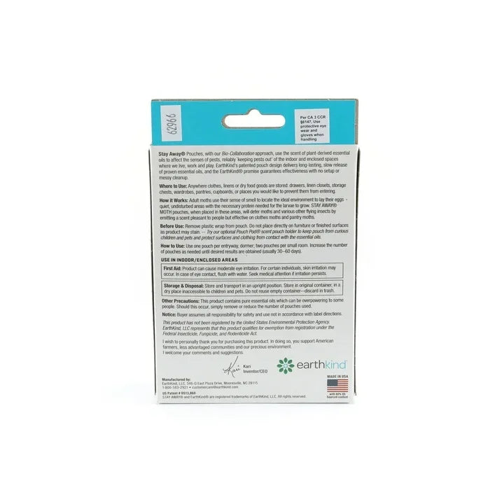 Wholesale Price with free shipping across the USA for Earthkind Stay Away Moth Natural Repellent, Pest Repellent, 5 oz., 2-Pack - Manji Distributors