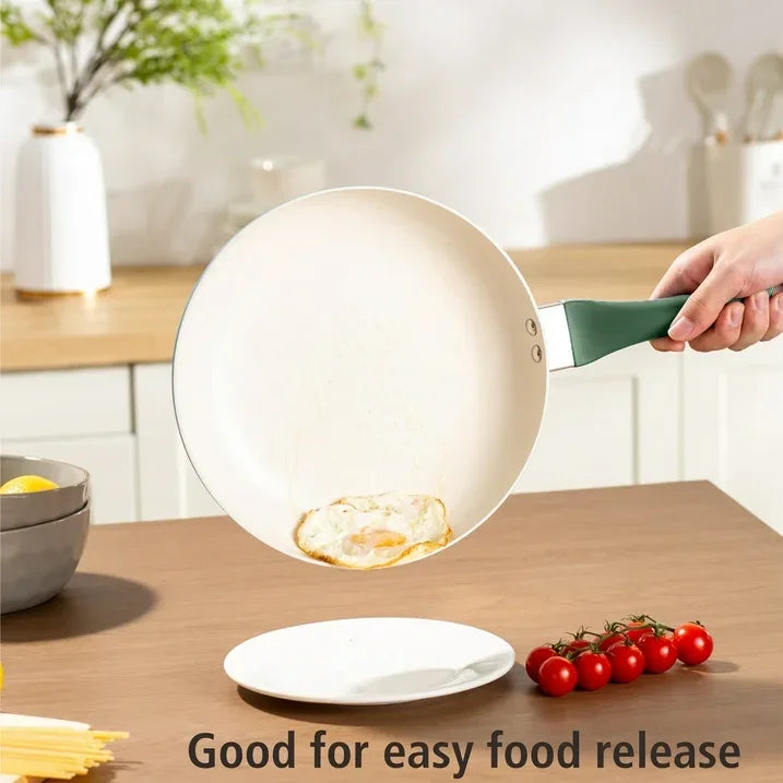 Wholesale Price with free shipping across the USA for Mainstays Ceramic Aluminum, 12 Piece, Pots and Pans Cookware Set Green Nonstick - Manji Distributors