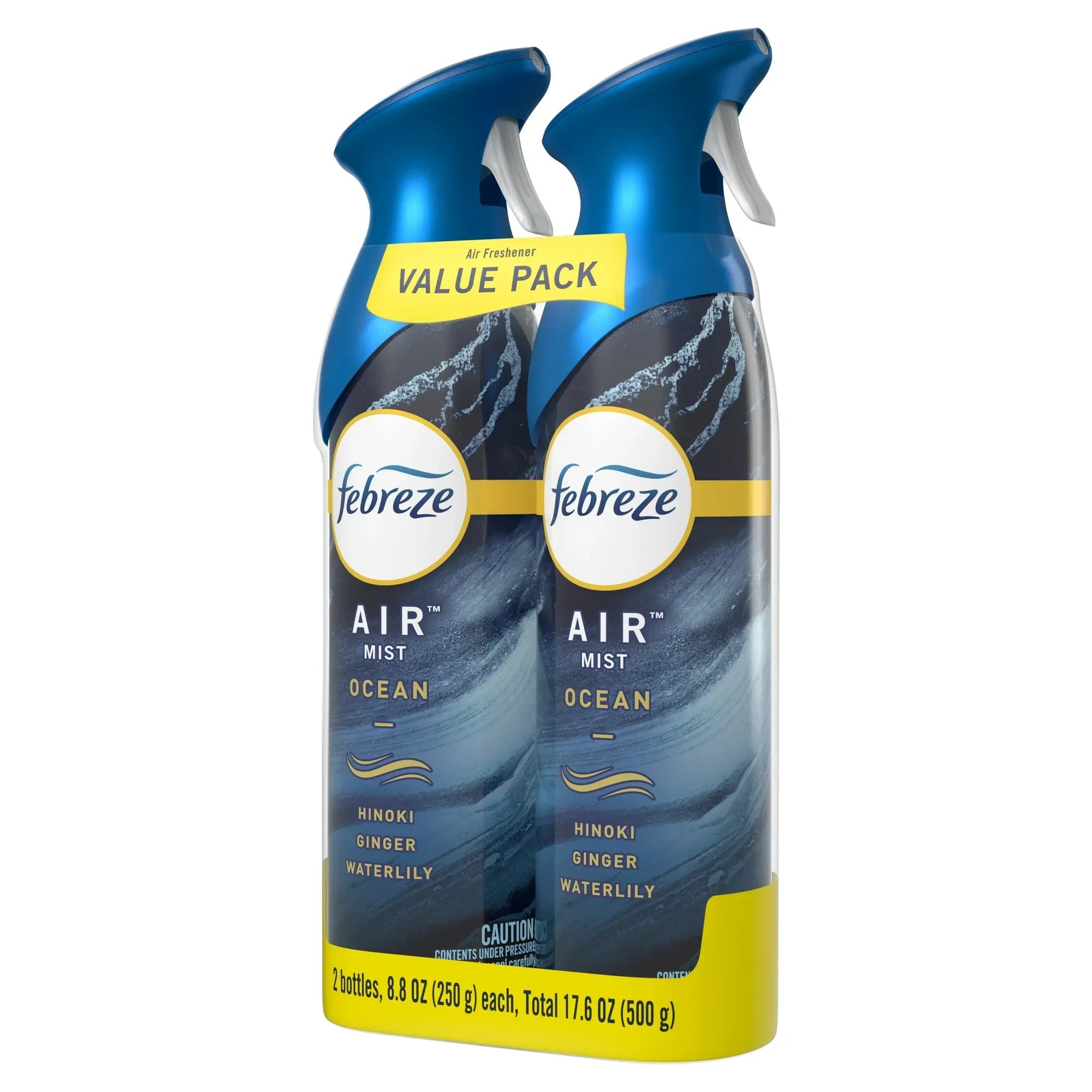 Wholesale Price with free shipping across the USA for Febreze Air Freshener Spray, Odor-Fighting Room Spray, Ocean, 8.8oz, 2 Count - Manji Distributors