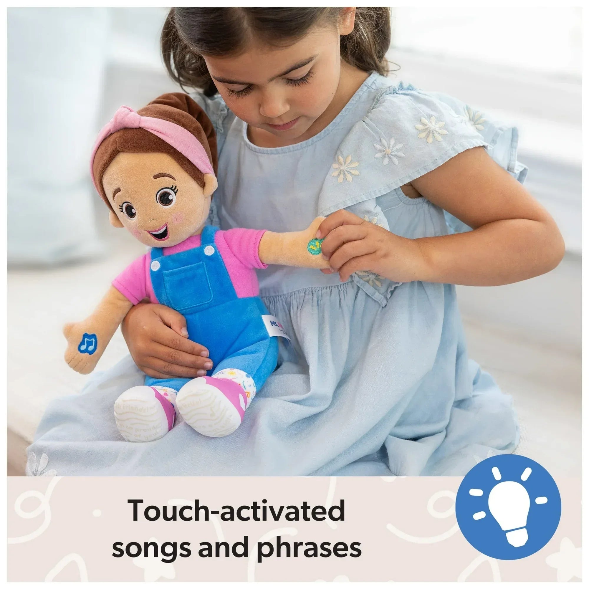 Wholesale Price with free shipping across the USA for Ms. Rachel Official Speak & Sing 16-Inch Plush Doll for Ages 6 Months to 3+ Years - Manji Distributors