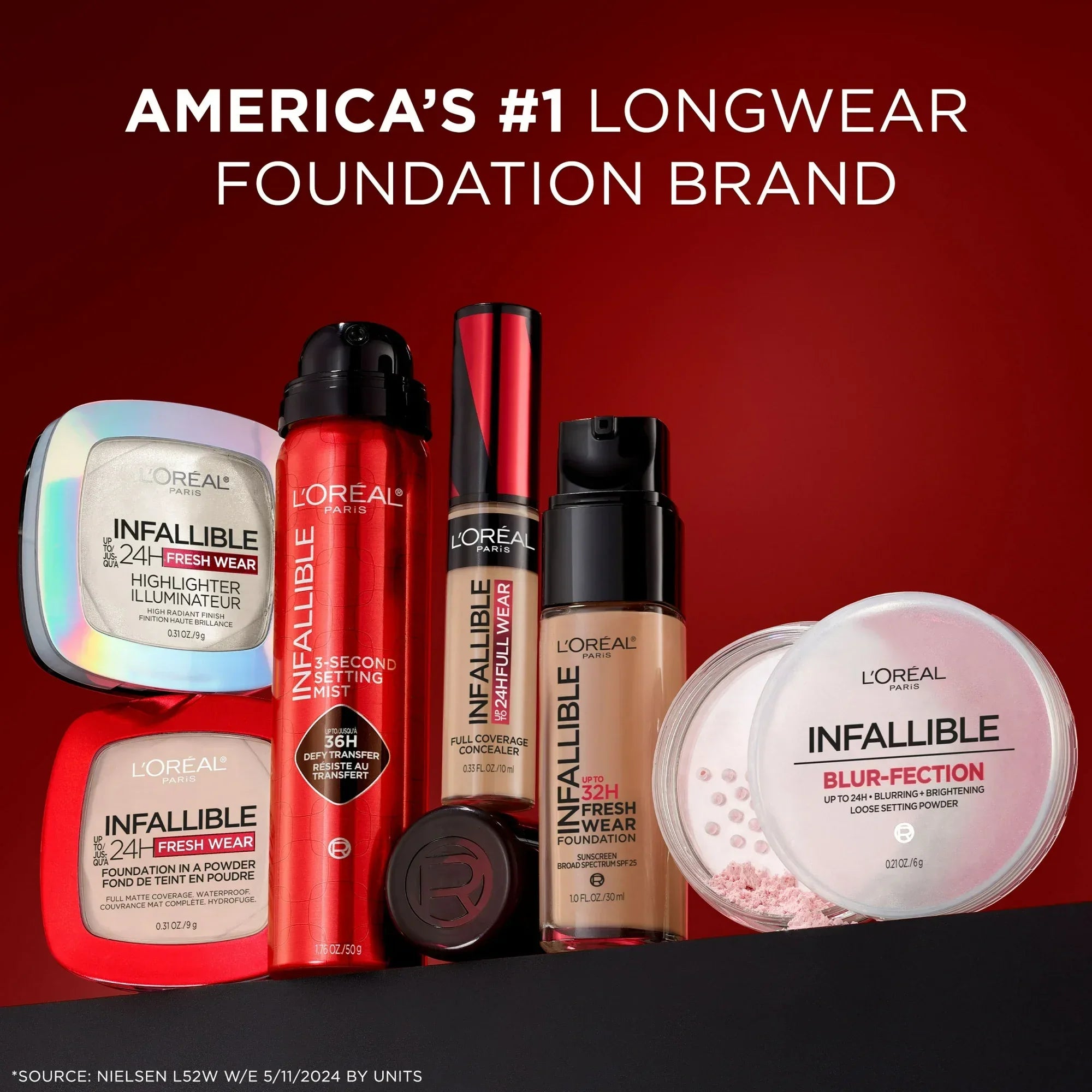 Wholesale Price with free shipping across the USA for L'Oreal Paris Infallible Blur-Fection Loose Setting Powder, Brightening Finish, Light Pink, 1 Kit - Manji Distributors