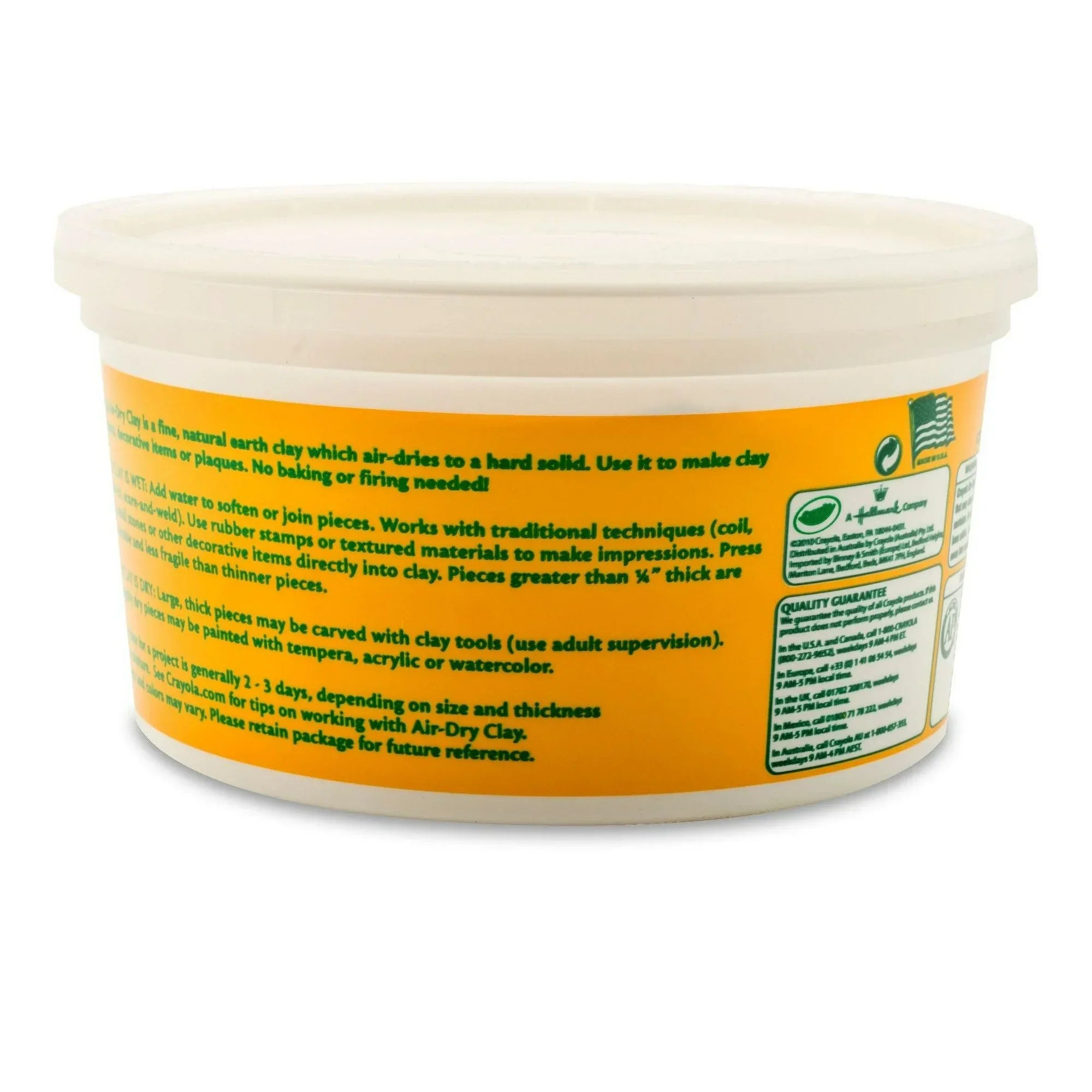 Wholesale Price with free shipping across the USA for Crayola Air Dry Clay Bucket, White, Clay for Kids, Arts & Crafts, School Supplies, Teacher Supplies - Manji Distributors