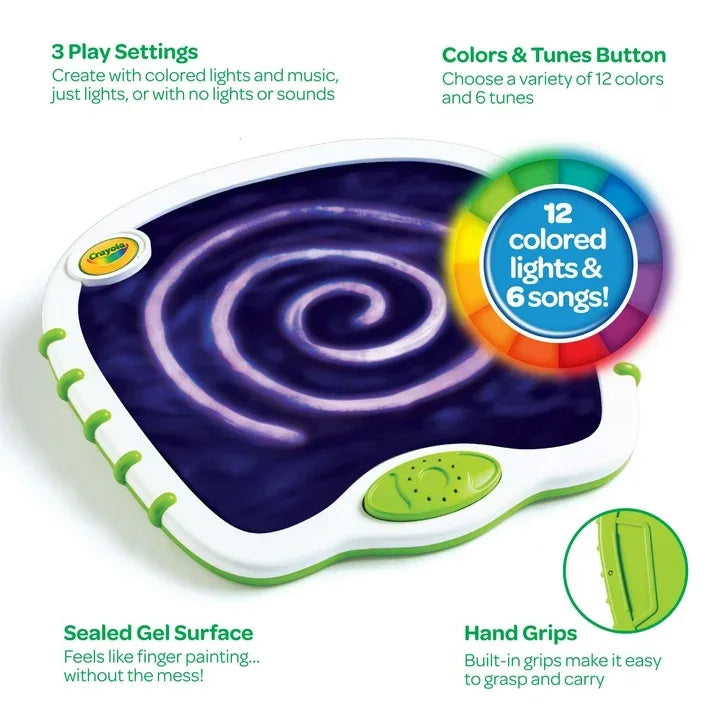 Wholesale Price with free shipping across the USA for Crayola Touch Lights, Musical Doodle Board, Multi Sensory Light Up Toy, Holiday & Christmas Gift for Toddlers, Ages 2 & Up - Manji Distributors