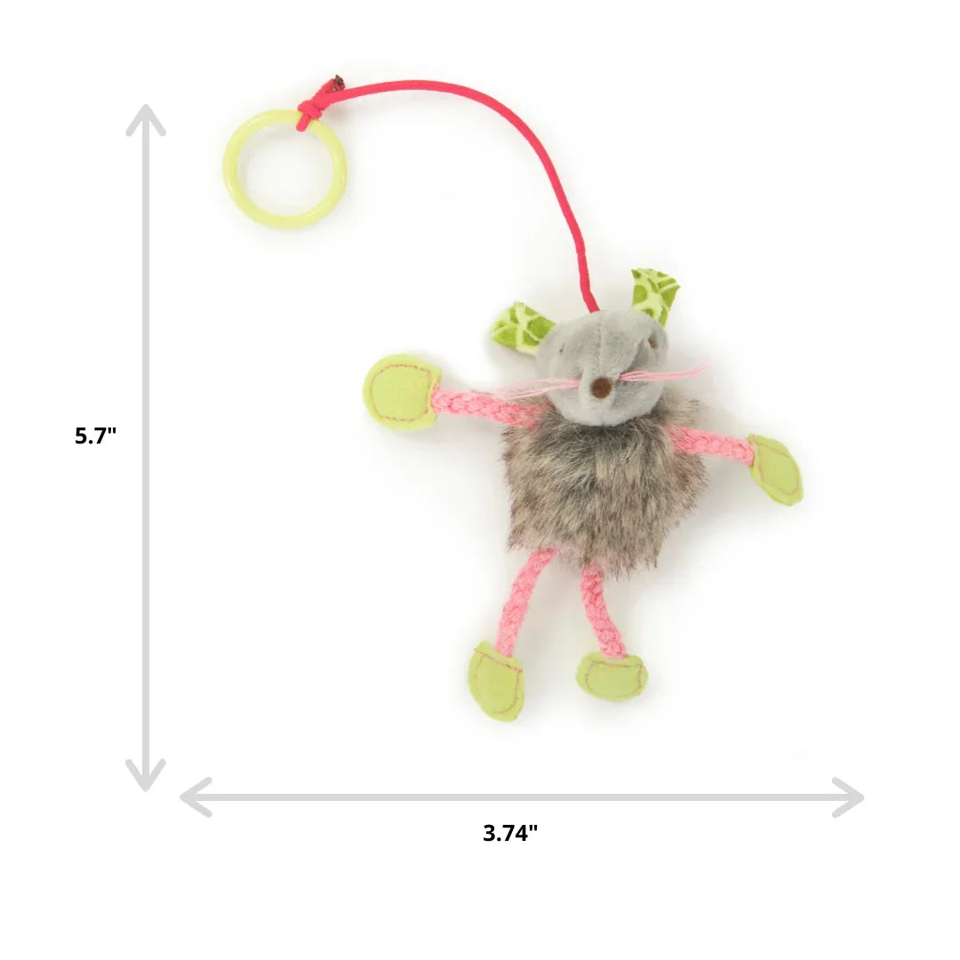 Wholesale Price with free shipping across the USA for SmartyKat Bouncy Mouse Interactive Bungee Cat Toy - Manji Distributors