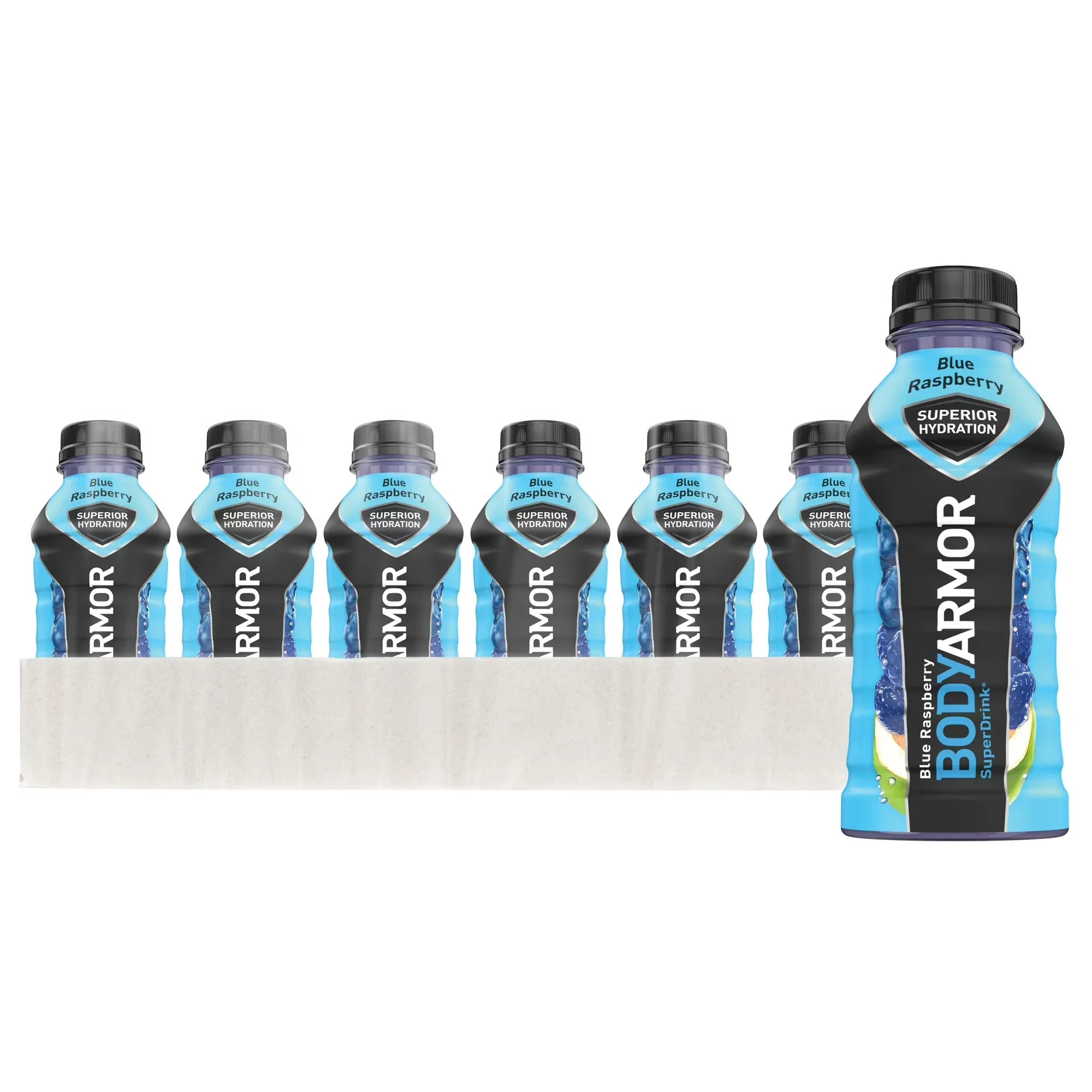 Wholesale Price with free shipping across the USA for BODYARMOR Sports Drink Blue Raspberry, 12 fl oz, 18 Pack - Manji Distributors