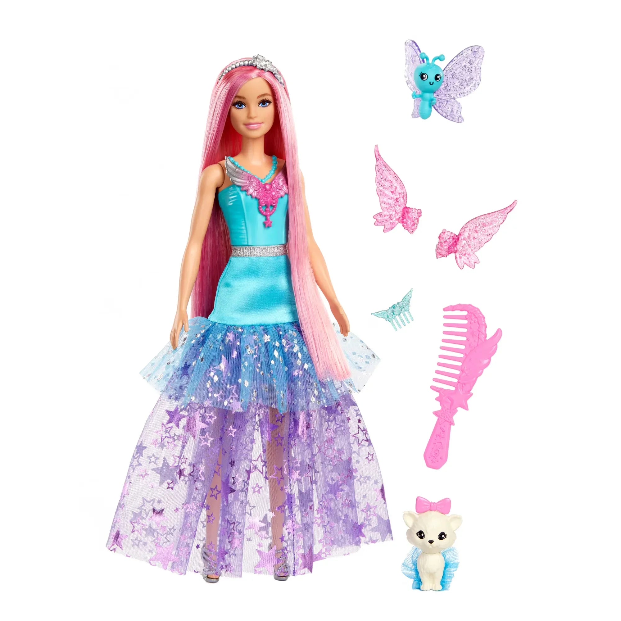 Wholesale Price with free shipping across the USA for Barbie Doll with 2 Fantasy Pets and Dress, Barbie “Malibu” from Barbie a Touch of Magic - Manji Distributors