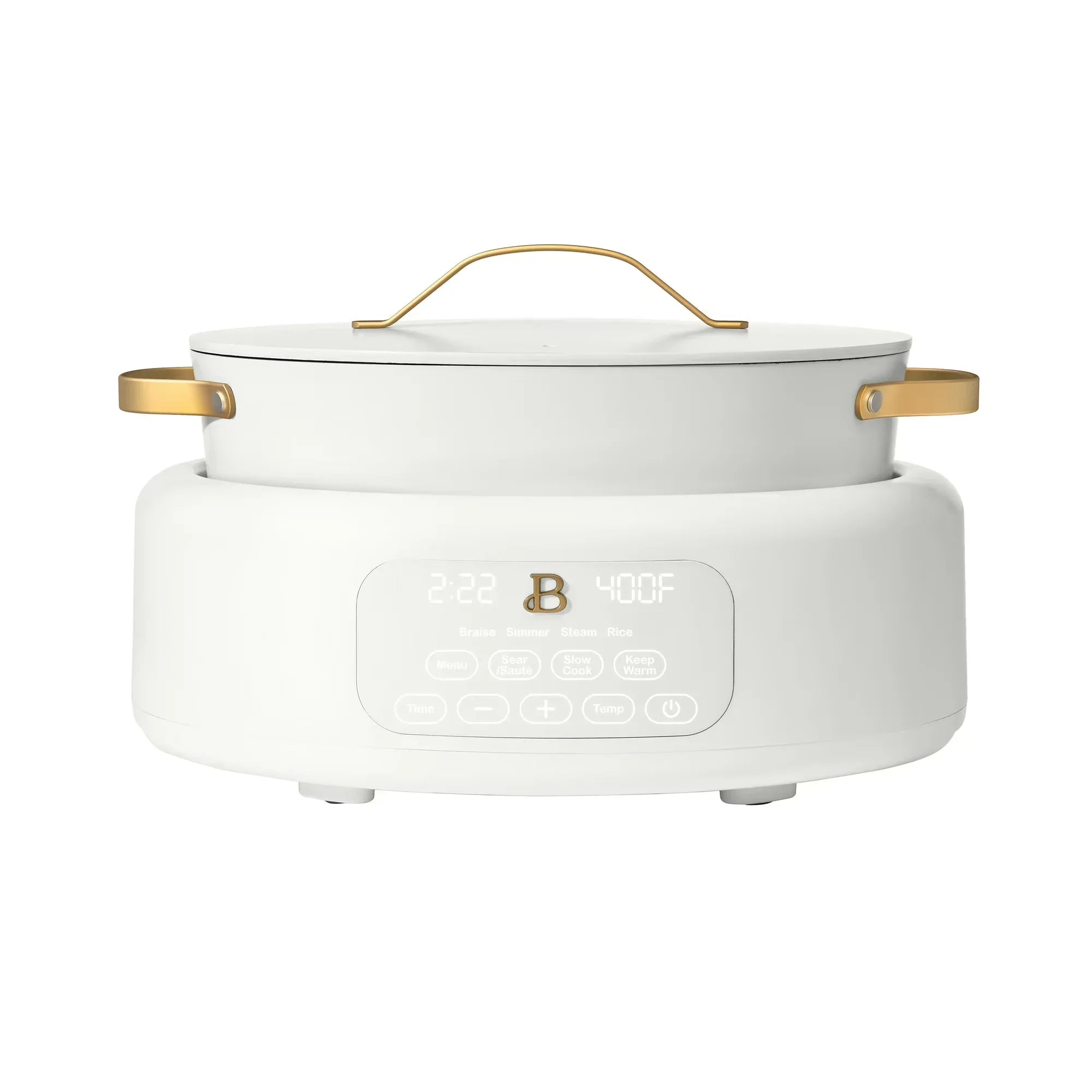 Wholesale Price with free shipping across the USA for Beautiful 10 in 1, 6 Qt Electric Multi-Cooker, White Icing by Drew Barrymore - Manji Distributors
