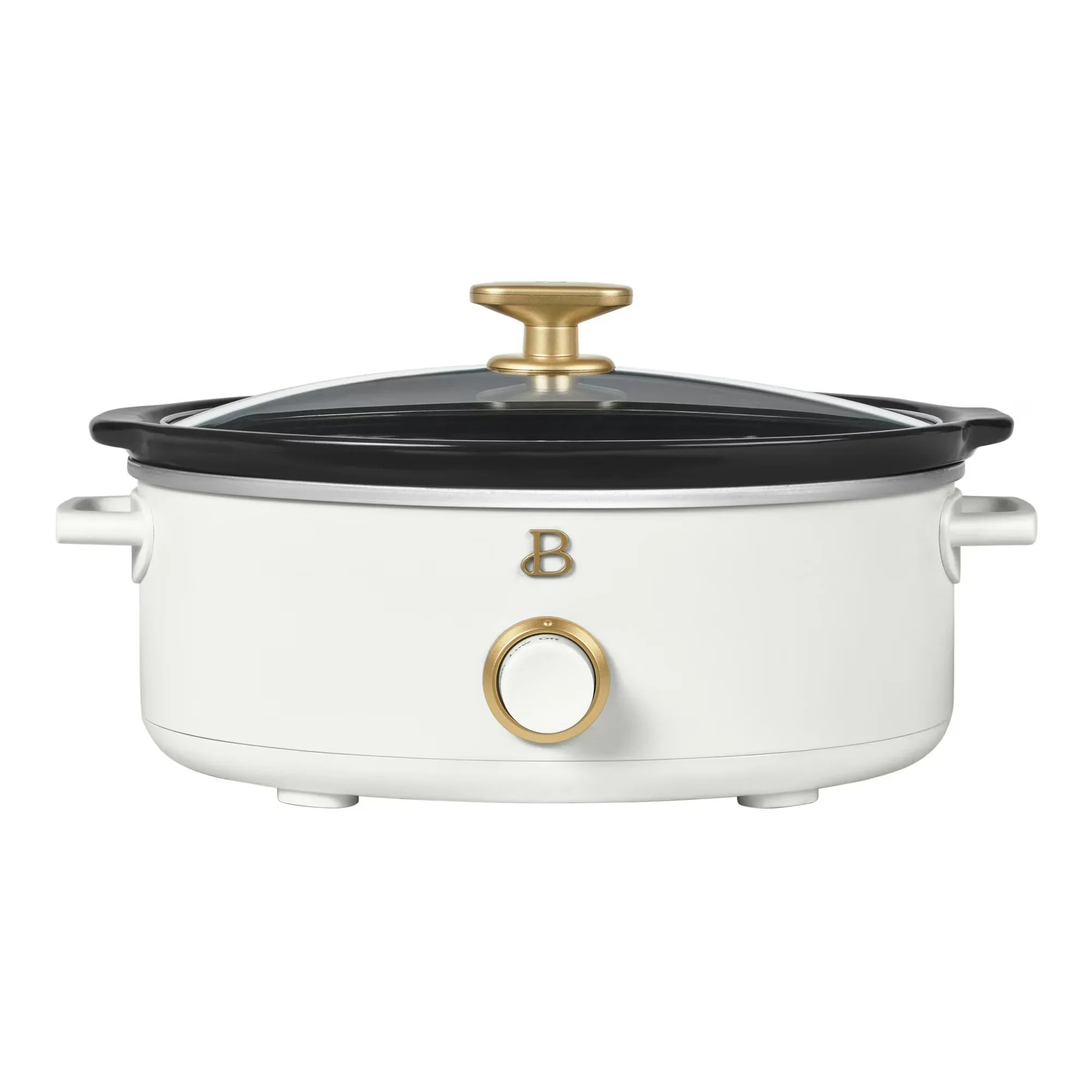 Wholesale Price with free shipping across the USA for Beautiful 2.5 Qt Dip and Serve Manual Slow Cooker, White Icing by Drew Barrymore - Manji Distributors