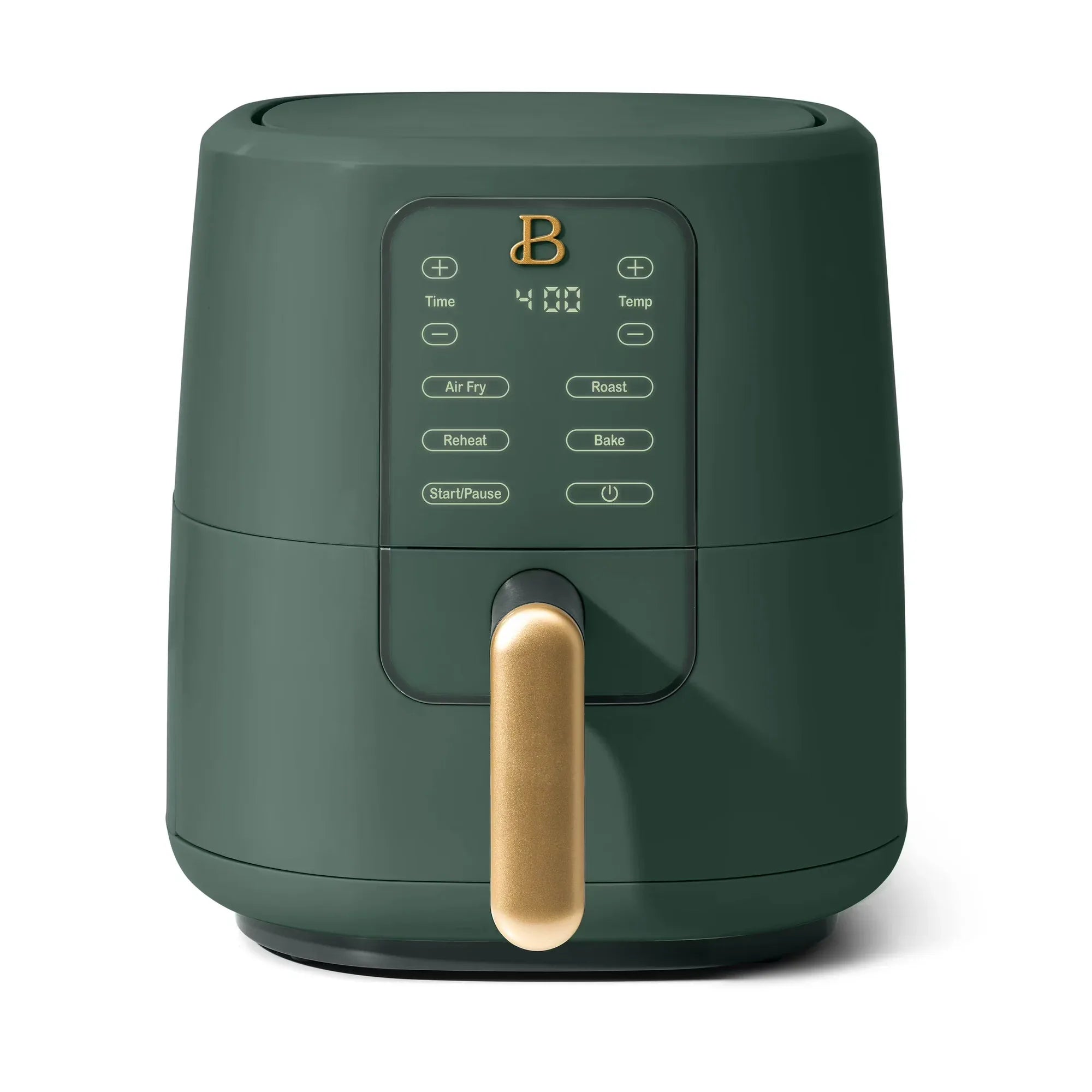 Wholesale Price with free shipping across the USA for Beautiful 3 Qt Air Fryer with TurboCrisp Technology, EverGood Ceramic Nonstick Coating, Thyme Green by Drew Barrymore - Manji Distributors