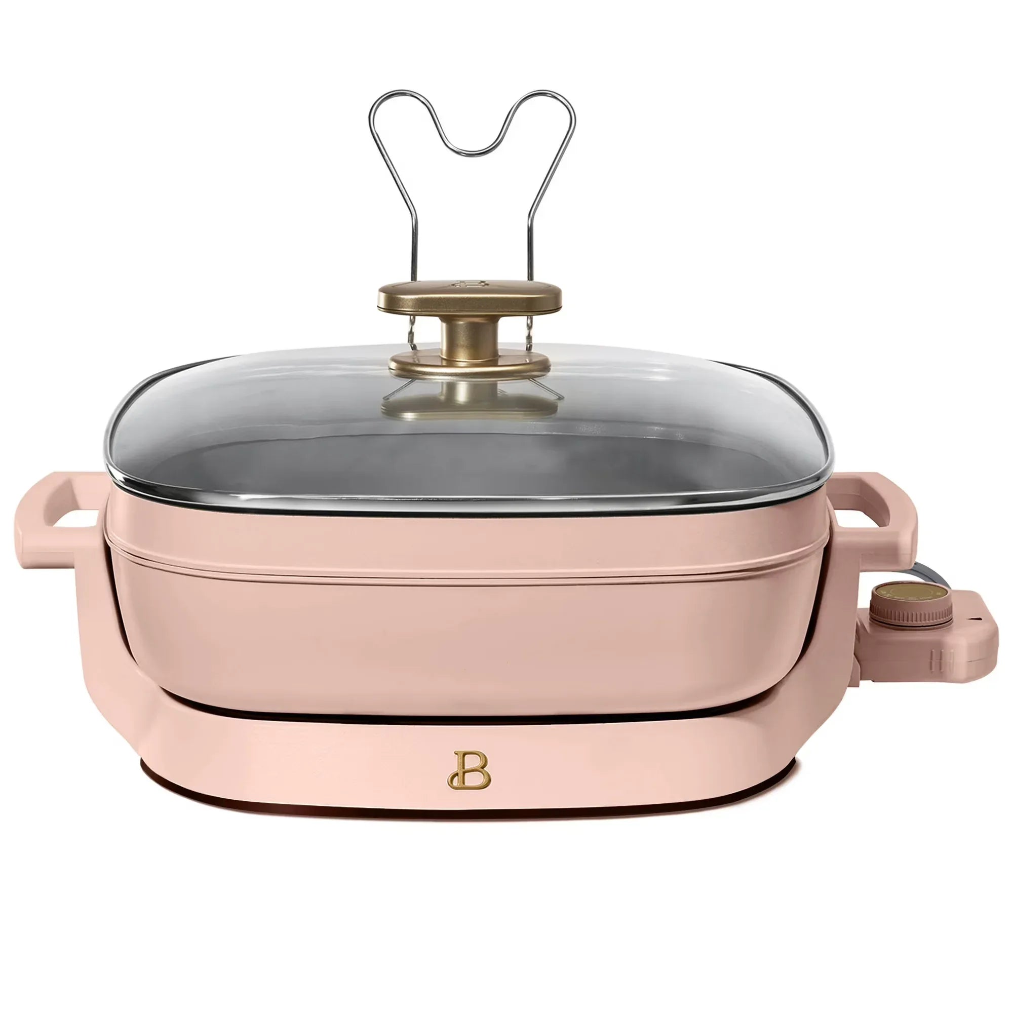 Wholesale Price with free shipping across the USA for Beautiful 5 in 1 Electric Skillet - Expandable up to 7 Qt, Rose by Drew Barrymore - Manji Distributors