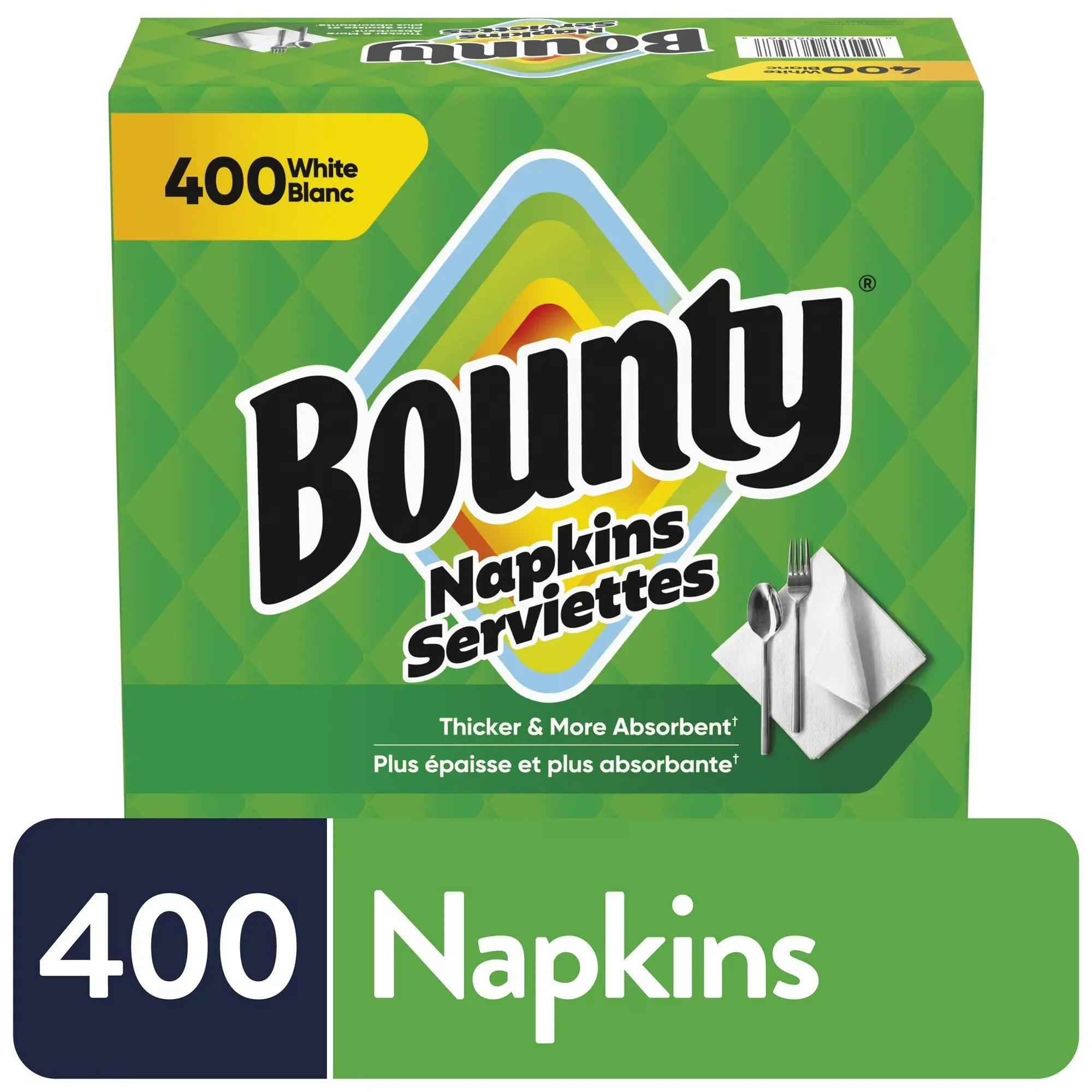 Wholesale Price with free shipping across the USA for Bounty Paper Napkins, White, 400 Count - Manji Distributors