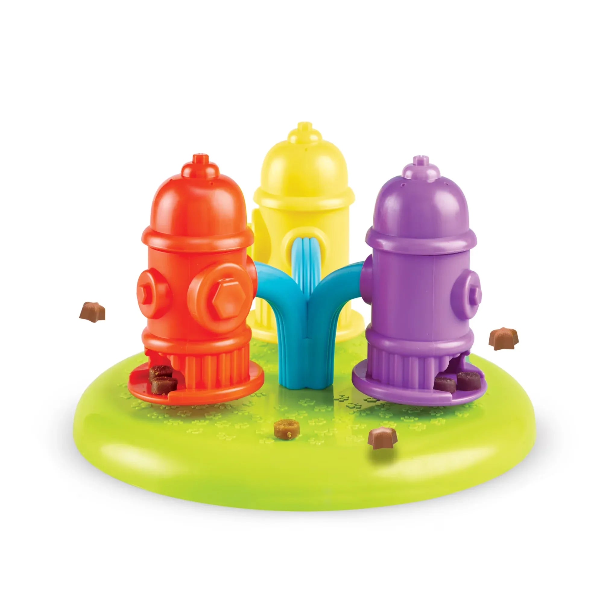 Wholesale Price with free shipping across the USA for Brightkins Spinning Hydrants Dog Toy Treat Puzzle for Interactive Enrichment Training & Puppy Birthdays - Manji Distributors