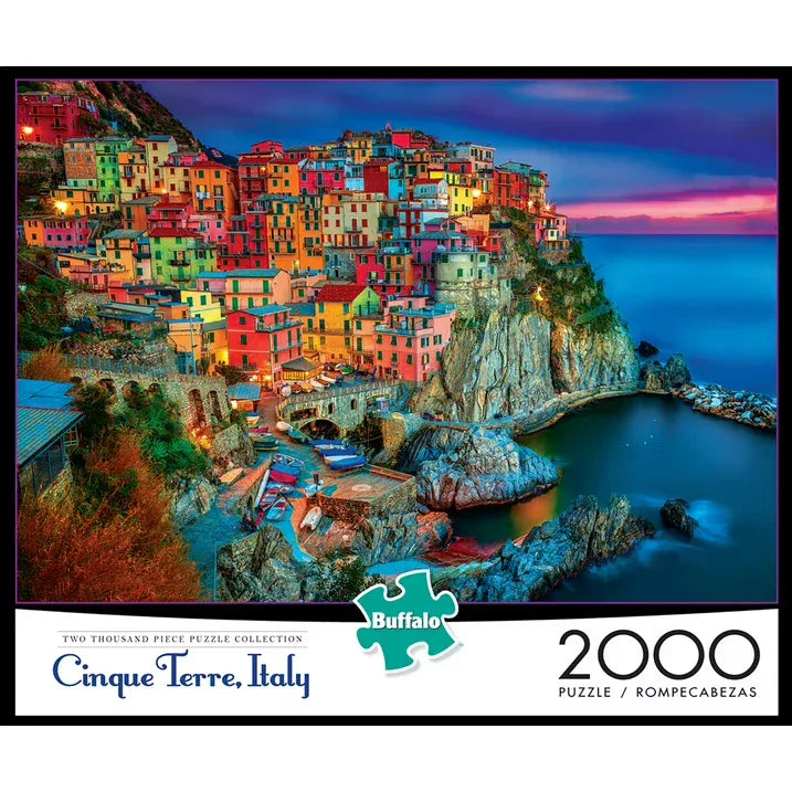 Wholesale Price with free shipping across the USA for Buffalo Games 2000-piece Cinque Terre Interlocking Jigsaw Puzzle - Manji Distributors