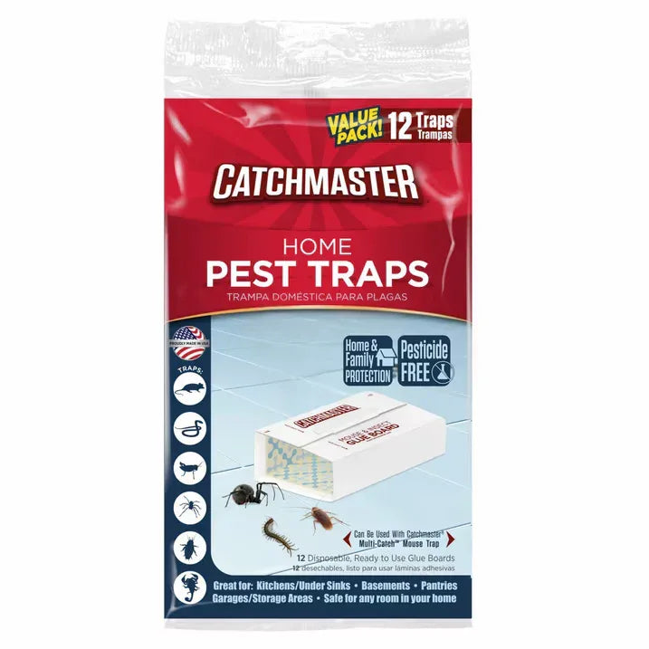 Wholesale Price with free shipping across the USA for Catchmaster Value Pack Solid Home Pest Traps 12 Count - Manji Distributors