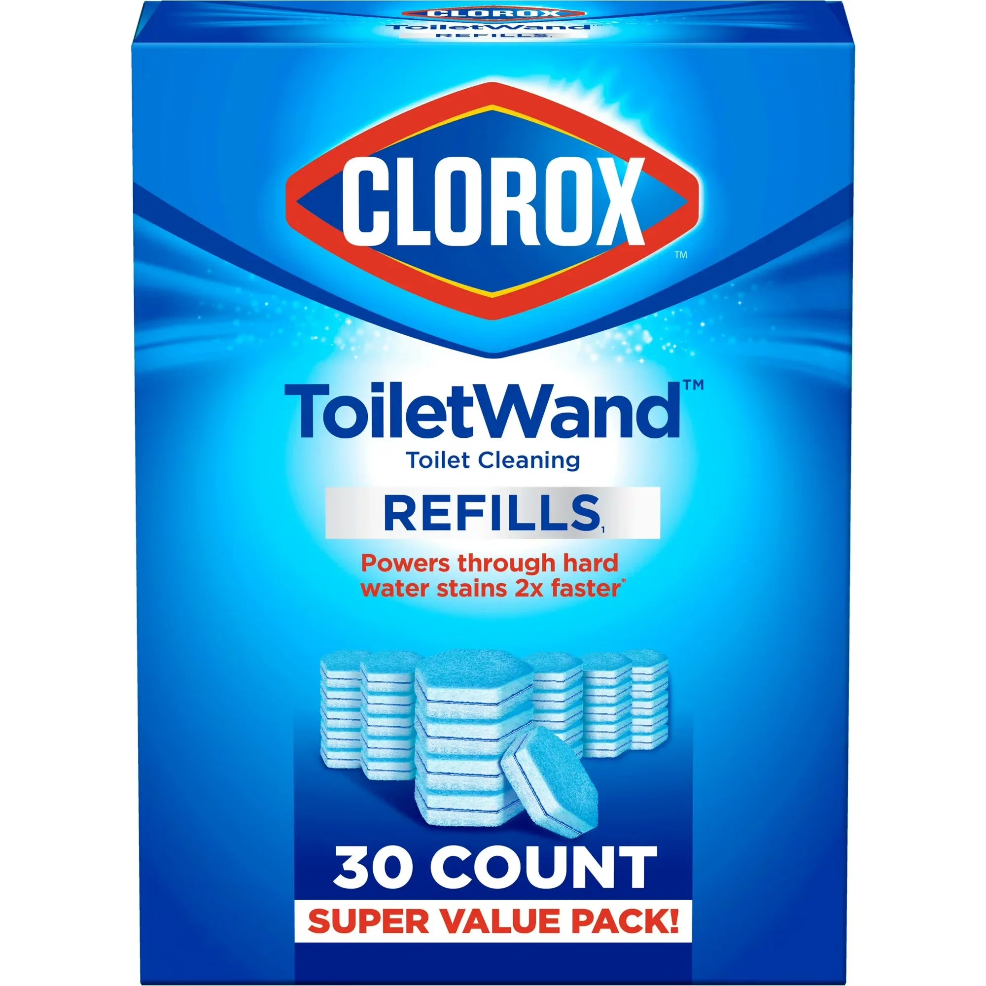 Wholesale Price with free shipping across the USA for Clorox ToiletWand Toilet Cleaning Refills, Super Value Pack, 30 Count - Manji Distributors