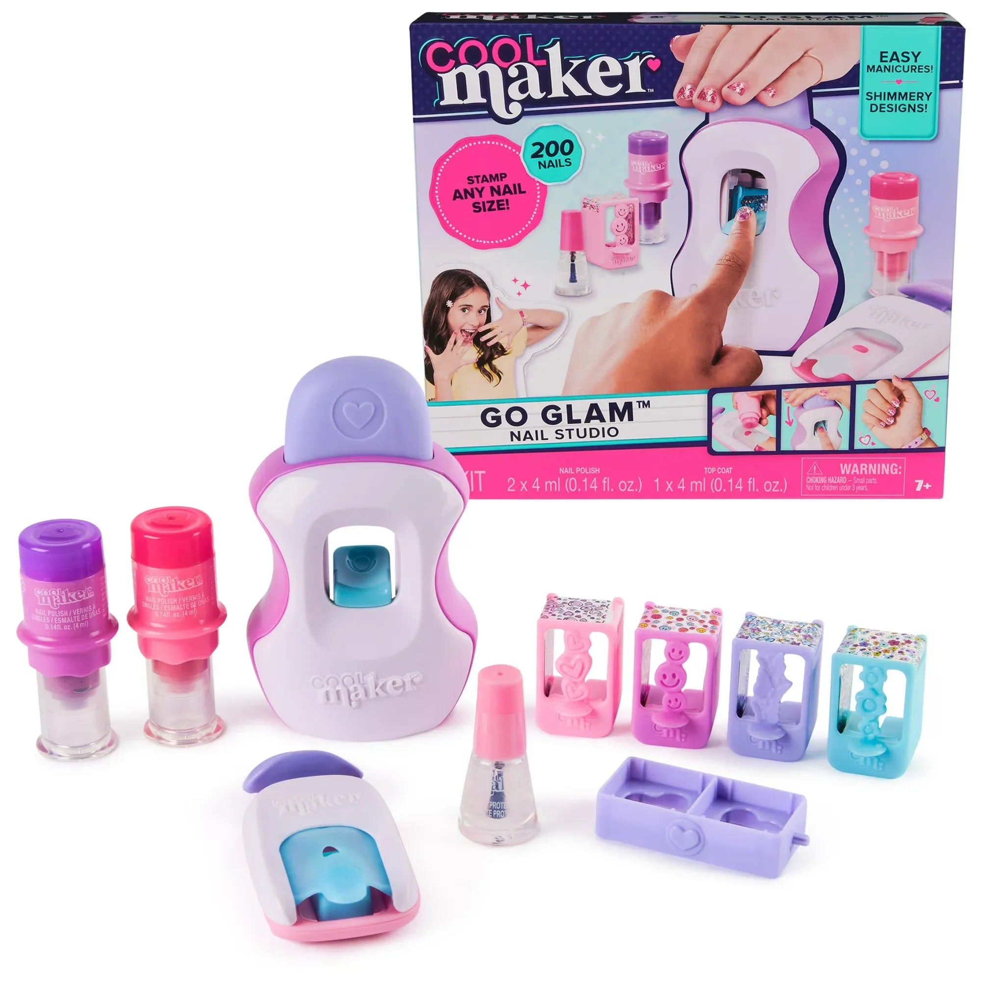 Wholesale Price with free shipping across the USA for Cool Maker, GO GLAM Nail Art Studio Stamper Toy, Nail Polish Applique (Packaging May Vary) - Manji Distributors