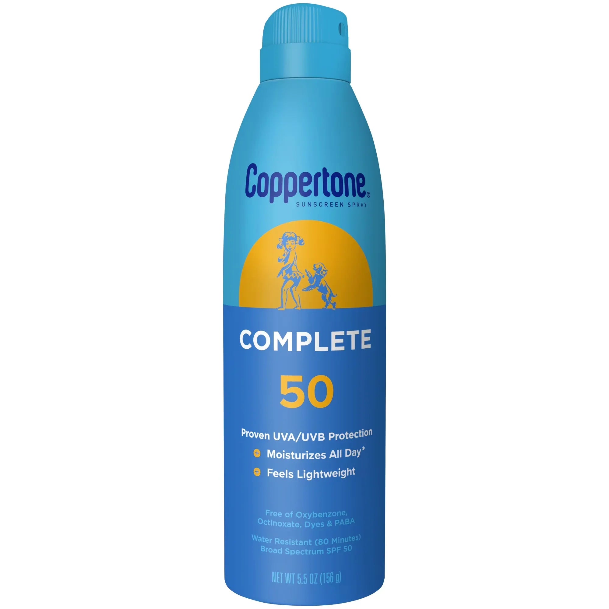 Wholesale Price with free shipping across the USA for Coppertone Complete Sunscreen Spray, SPF 50 Spray Sunscreen, 5.5 oz - Manji Distributors