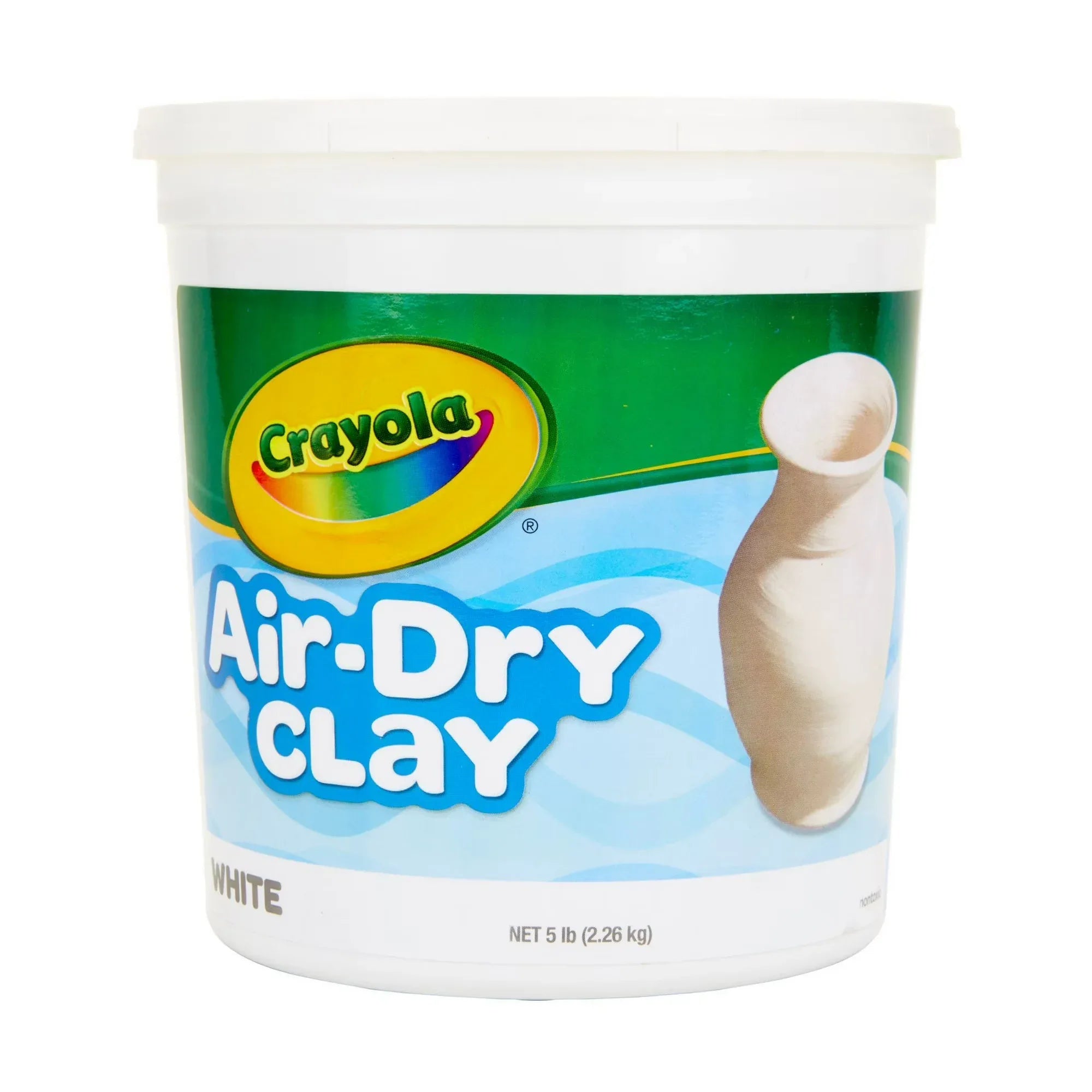 Wholesale Price with free shipping across the USA for Crayola Air Dry Clay Bucket, 5 lbs White Clay, Classroom Supplies for Teachers, School Supplies, Crafts, 4+ - Manji Distributors