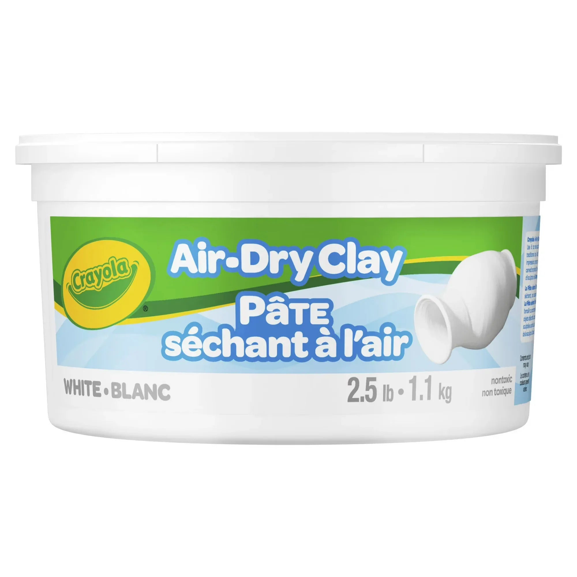 Wholesale Price with free shipping across the USA for Crayola Air Dry Clay Bucket, White, Clay for Kids, Arts & Crafts, School Supplies, Teacher Supplies - Manji Distributors