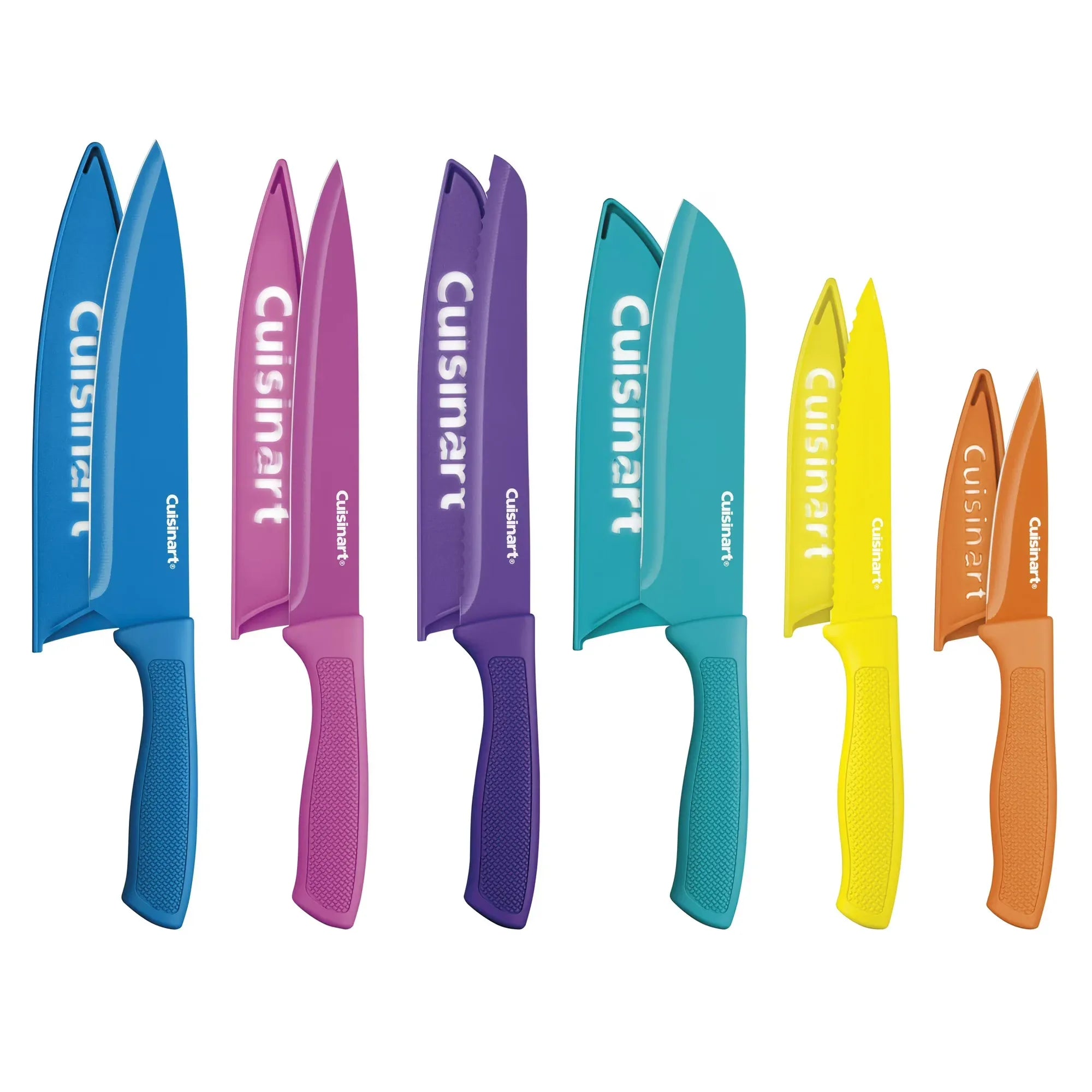 Wholesale Price with free shipping across the USA for Cuisinart Ceramic Coated 12-Piece Knife Set with Blade Guards - Manji Distributors