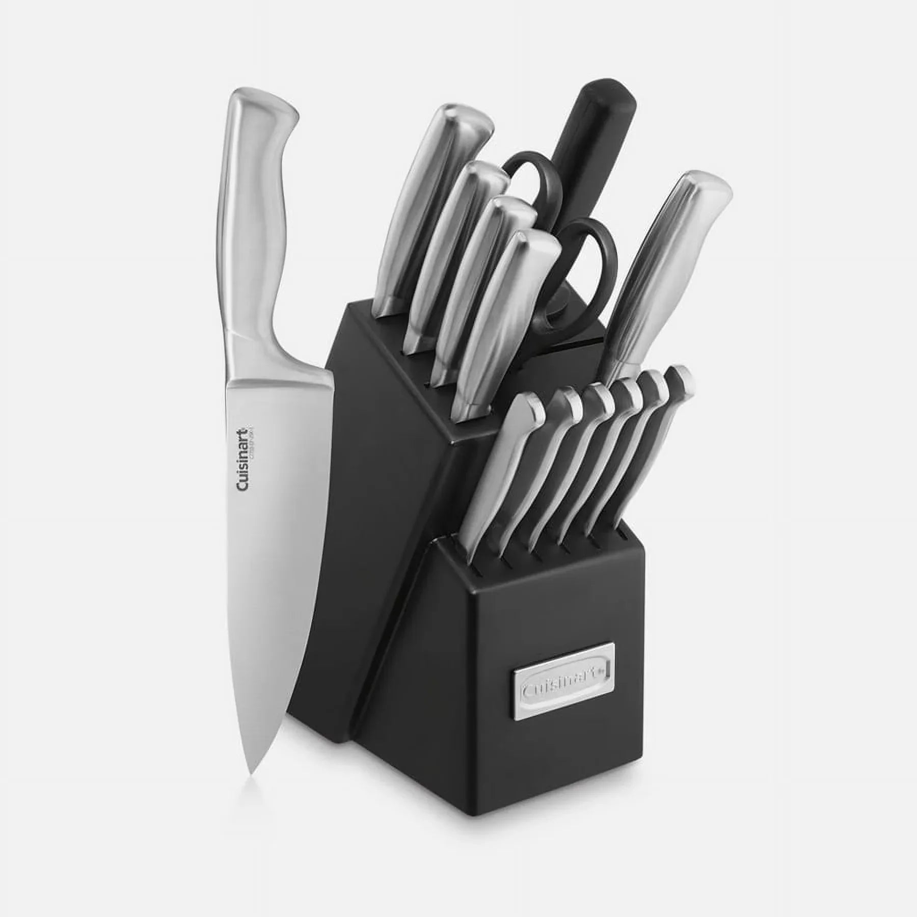 Wholesale Price with free shipping across the USA for Cuisinart Stainless Steel Hollow Handle 15-Piece Knife Block Set with Acacia Wood - Manji Distributors