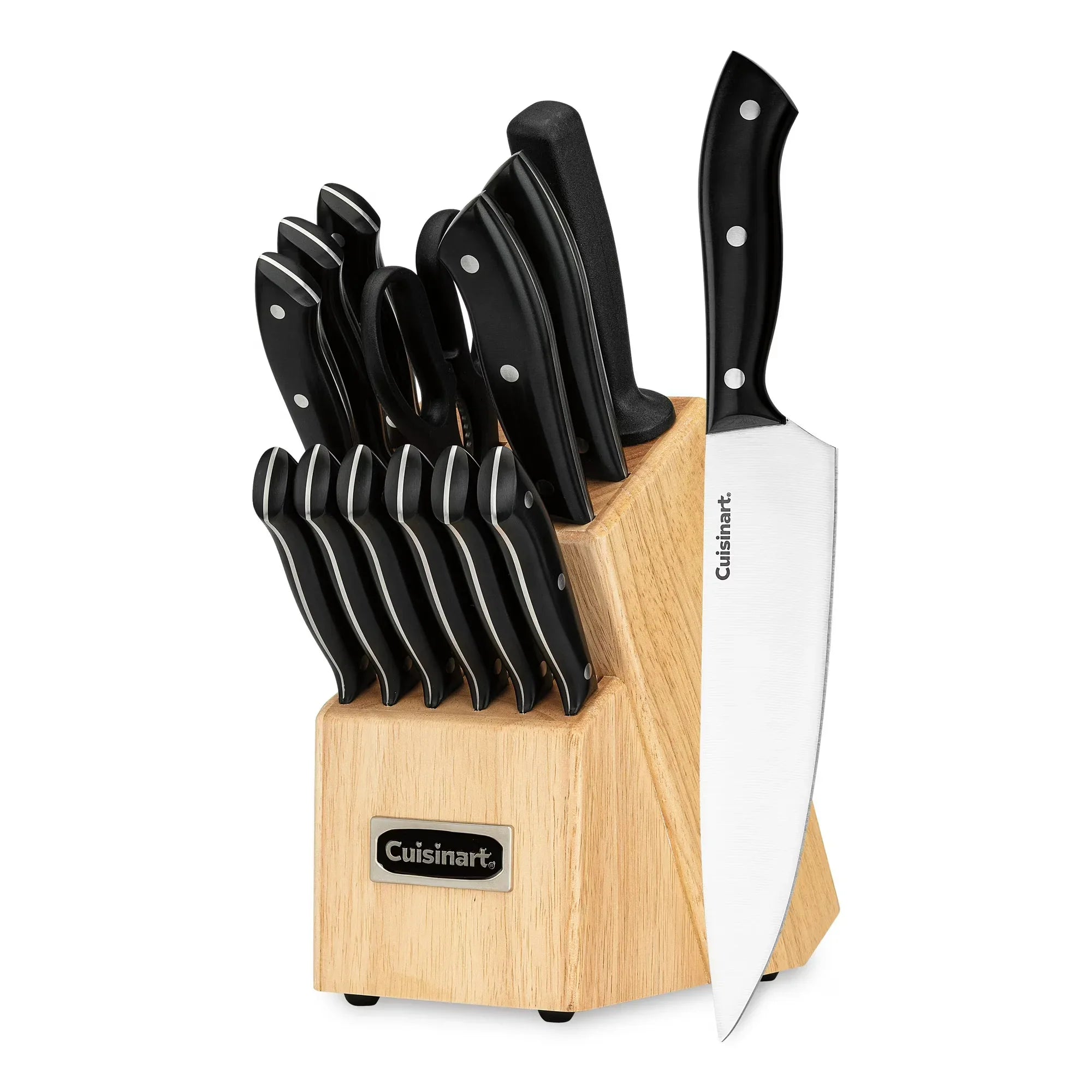 Wholesale Price with free shipping across the USA for Cuisinart Classic Triple Rivet Stainless Steel 15 Piece Knife Block Set - Manji Distributors
