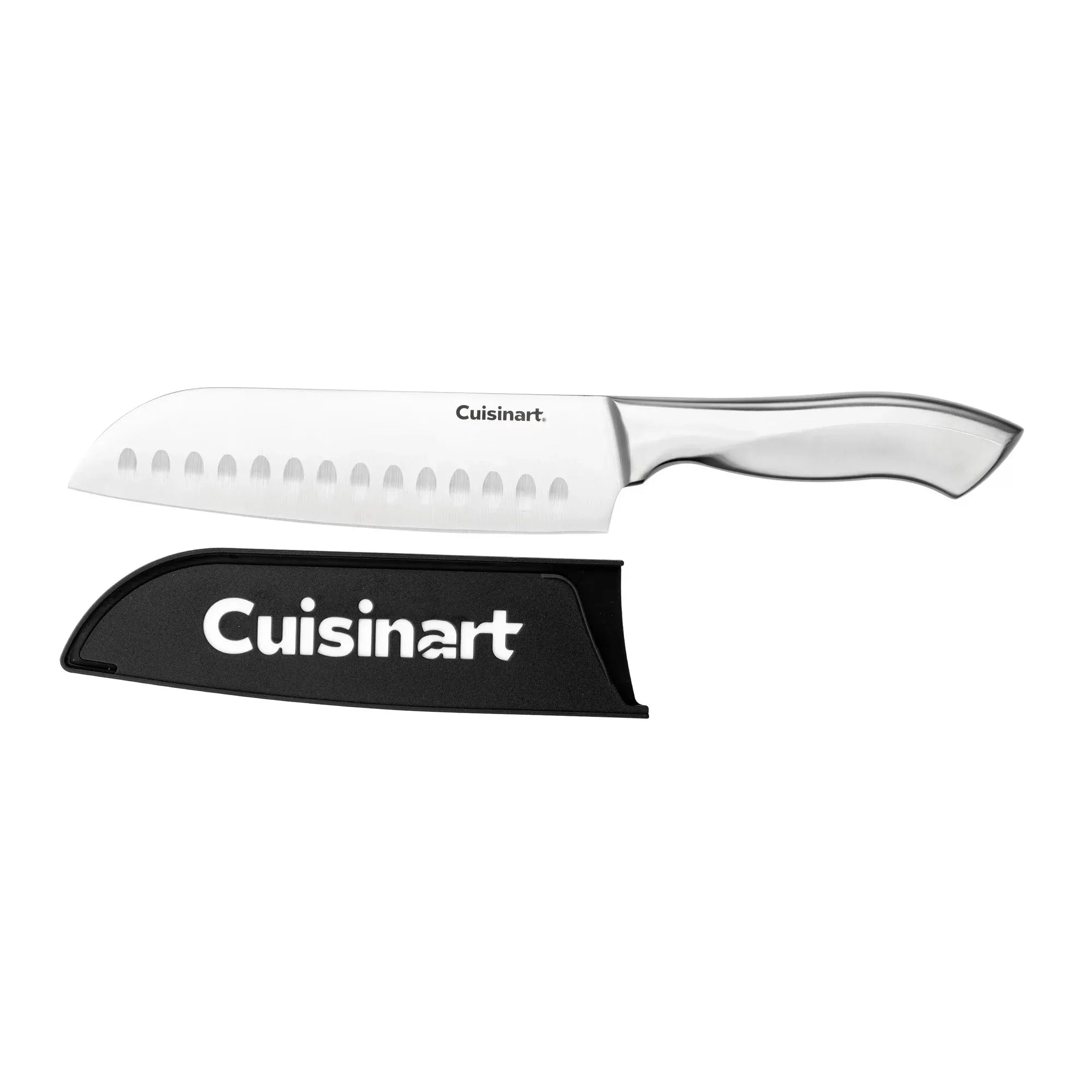 Wholesale Price with free shipping across the USA for Cuisinart Classic Stainless Steel 7” Santoku Knife with Blade Guard - Manji Distributors