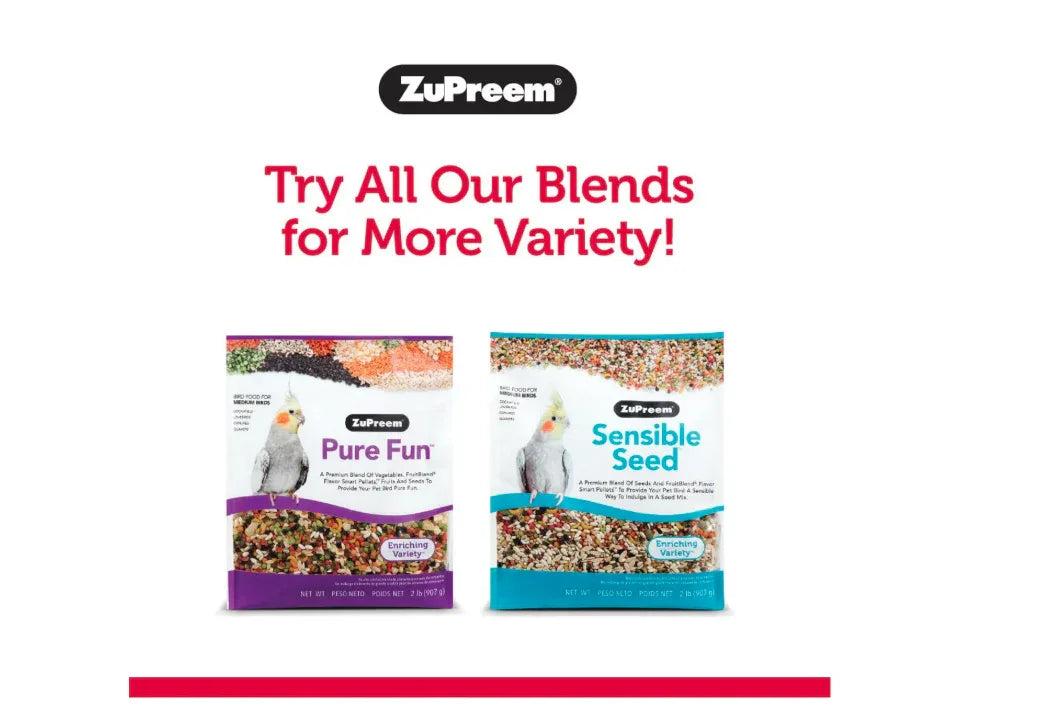 Wholesale Price with free shipping across the USA for ZuPreem® FruitBlend® Flavor with Natural Flavors Bird Food for Med/Large Birds - Manji Distributors