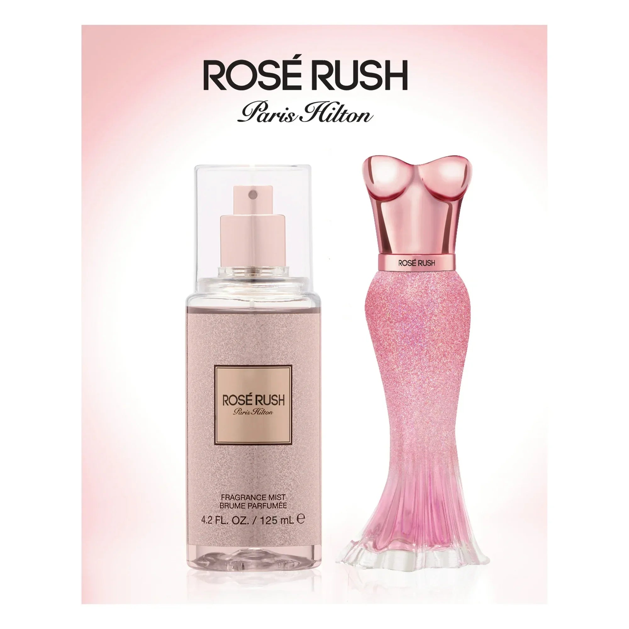 Wholesale Price with free shipping across the USA for Paris Hilton Rose Rush Eau de Parfum, Perfume for Women, 1.0 oz with Bonus 4.2 oz Body Mist - Manji Distributors