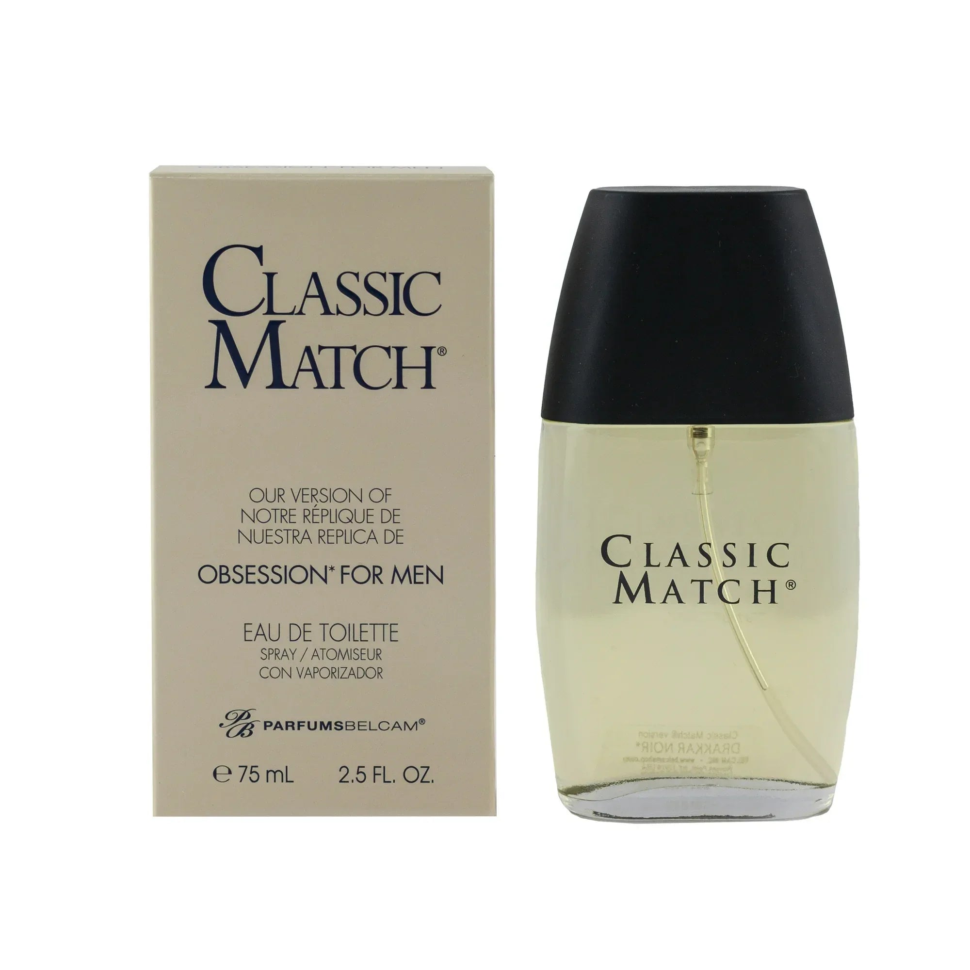 Wholesale Price with free shipping across the USA for Belcam Classic Match Cologne, Version Of Obsession, 2.5 Oz - Manji Distributors