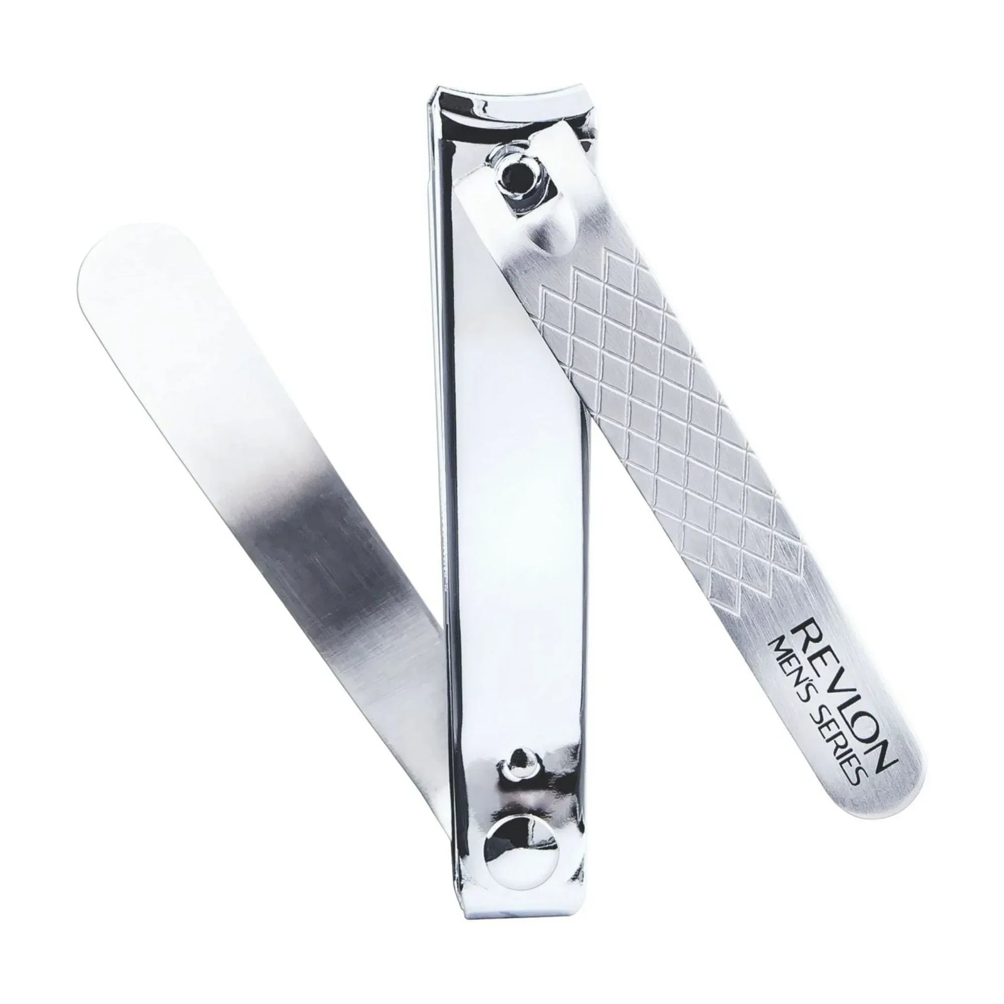 Wholesale Price with free shipping across the USA for Revlon Men's Series Dual Ended Stainless Steel Fingernail Clipper, Silver, 1 Count - Manji Distributors