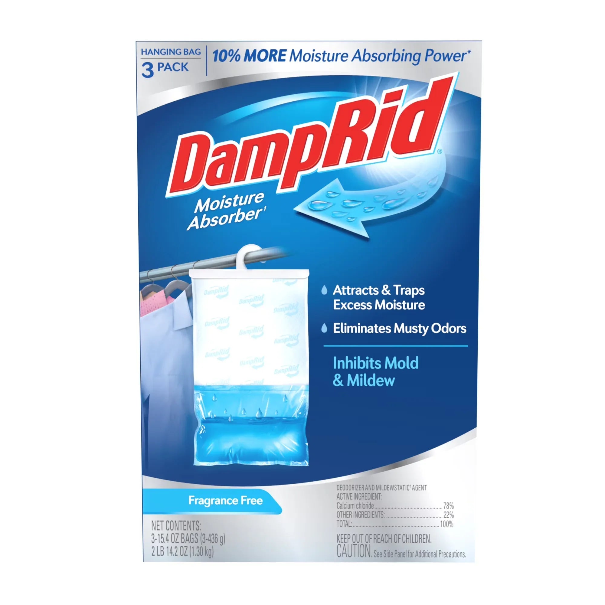 Wholesale Price with free shipping across the USA for DampRid Fragrance Free Hanging Moisture Absorber - Pack of 3 - Manji Distributors