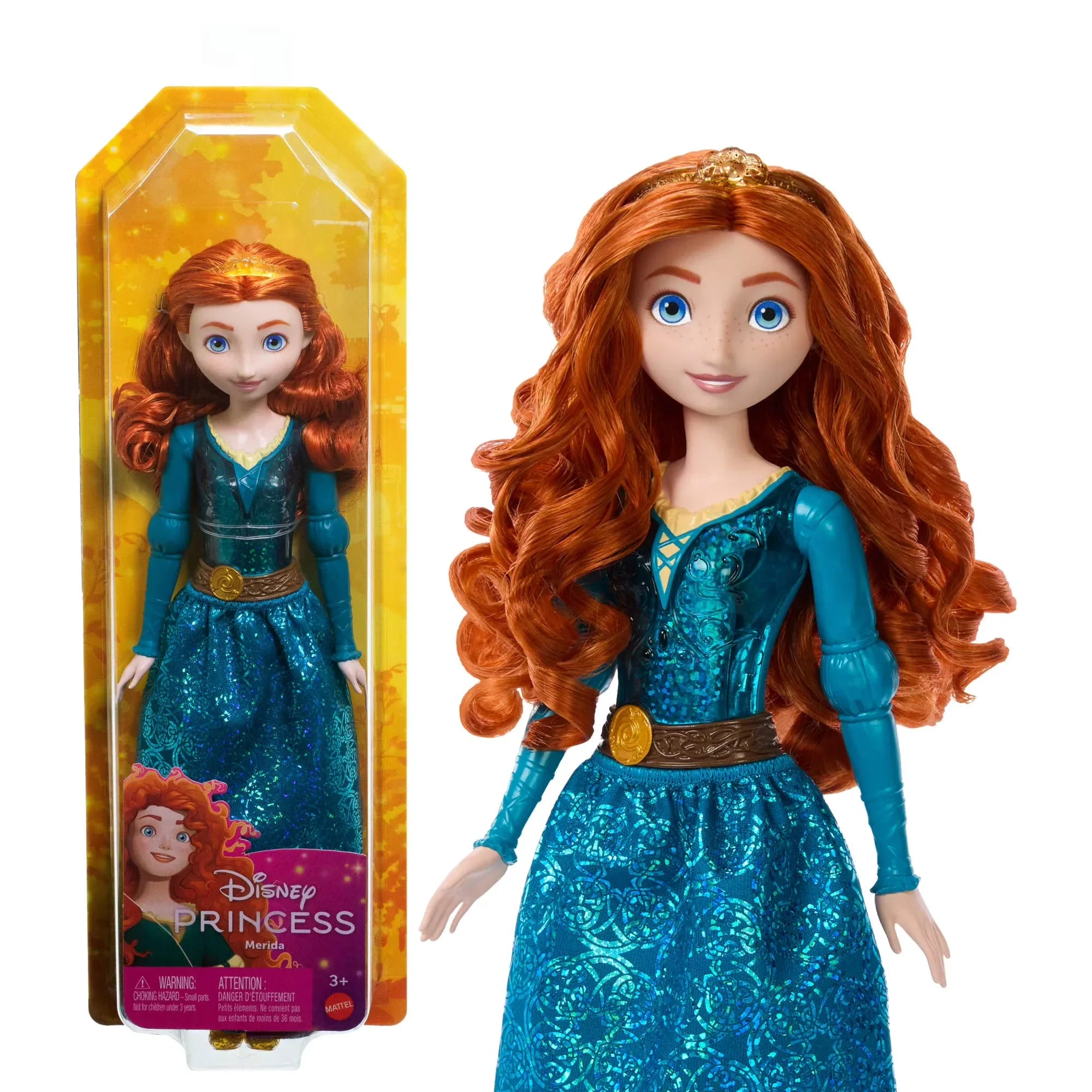 Wholesale Price with free shipping across the USA for Disney Princess Merida Fashion Doll with Red Hair, Blue Eyes & Hair Accessory, Sparkling Look - Manji Distributors