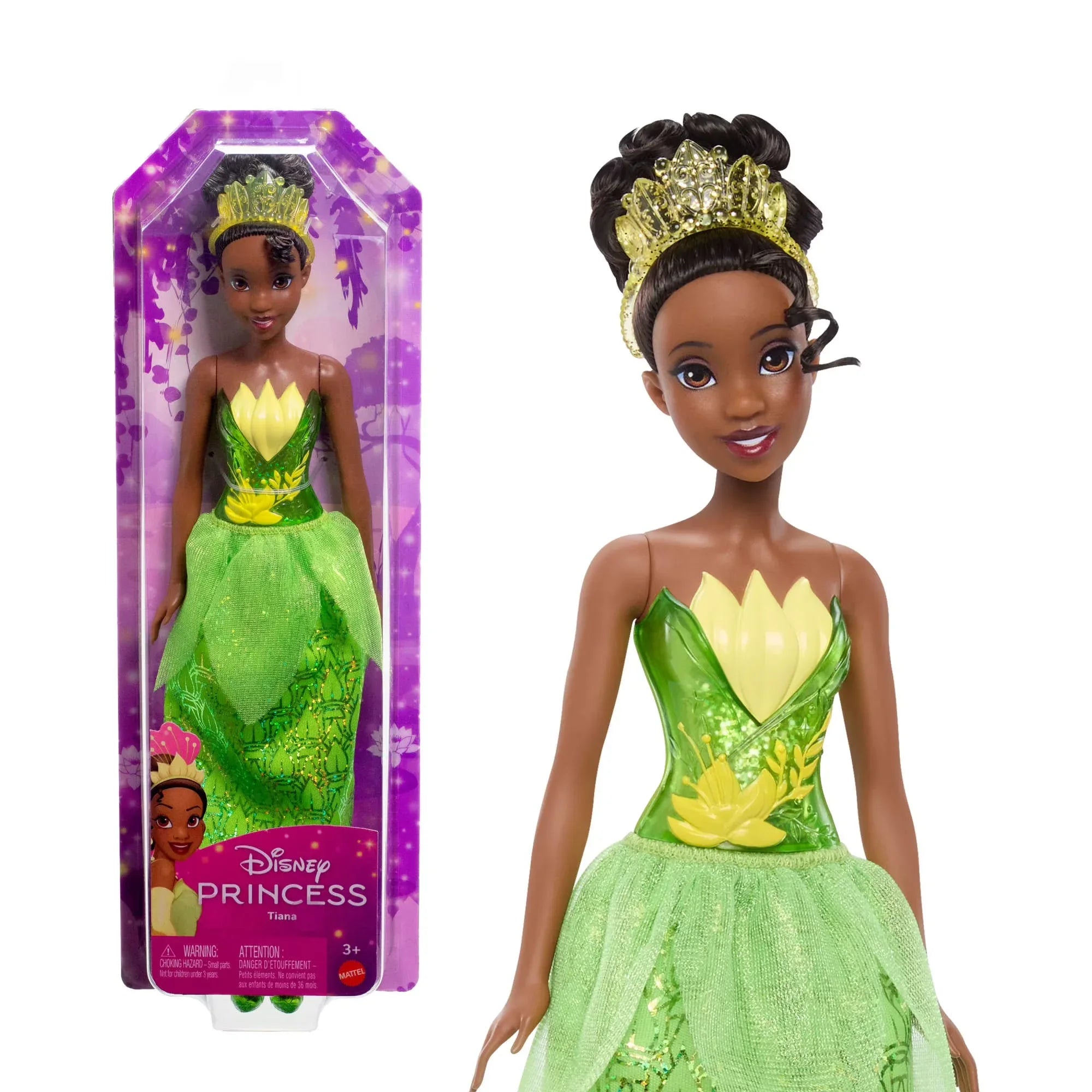 Wholesale Price with free shipping across the USA for Disney Princess Tiana 11 inch Fashion Doll with Brown Hair, Brown Eyes & Tiara Accessory - Manji Distributors