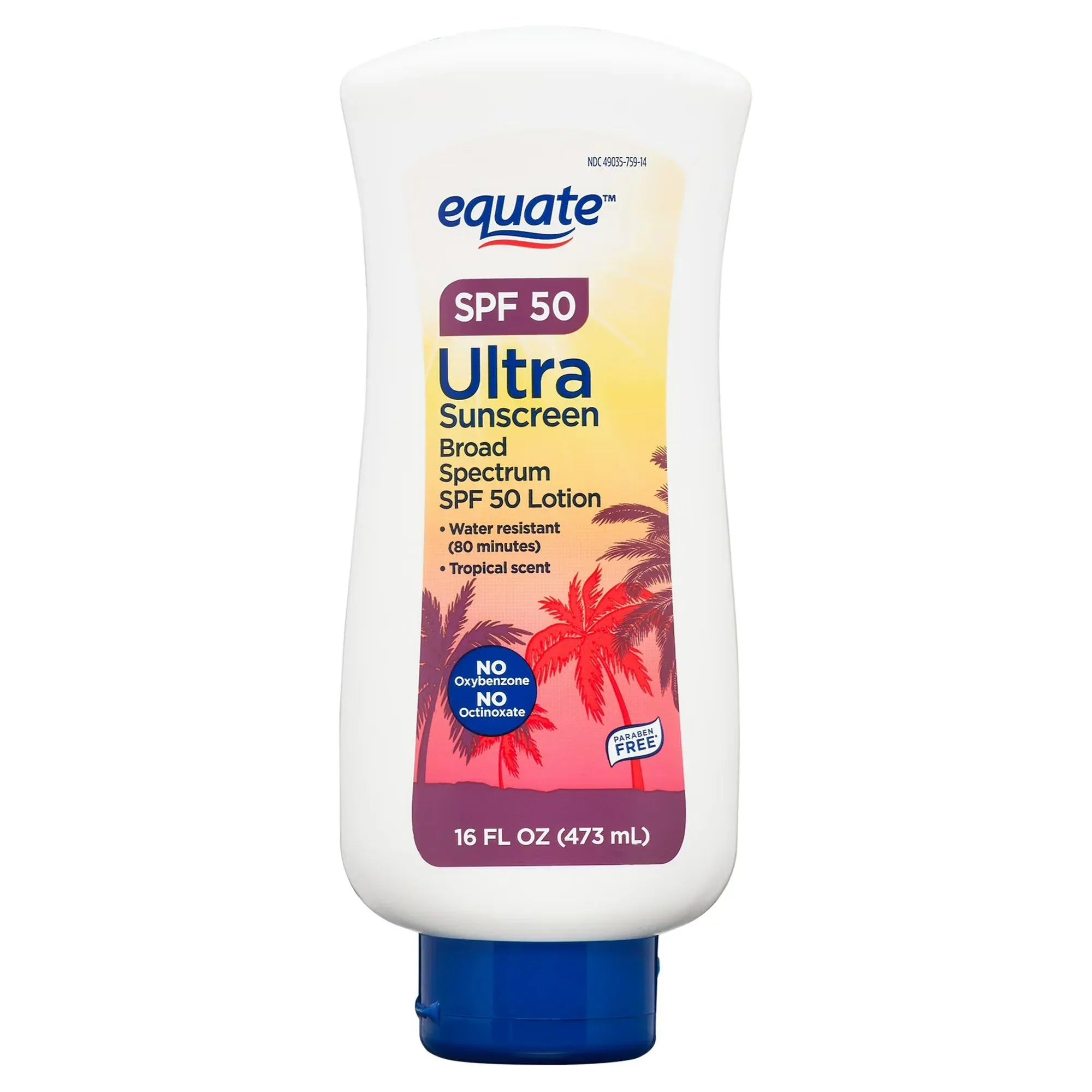 Wholesale Price with free shipping across the USA for Equate Ultra Broad Spectrum Sunscreen Lotion, SPF 50, 16 fl oz - Manji Distributors