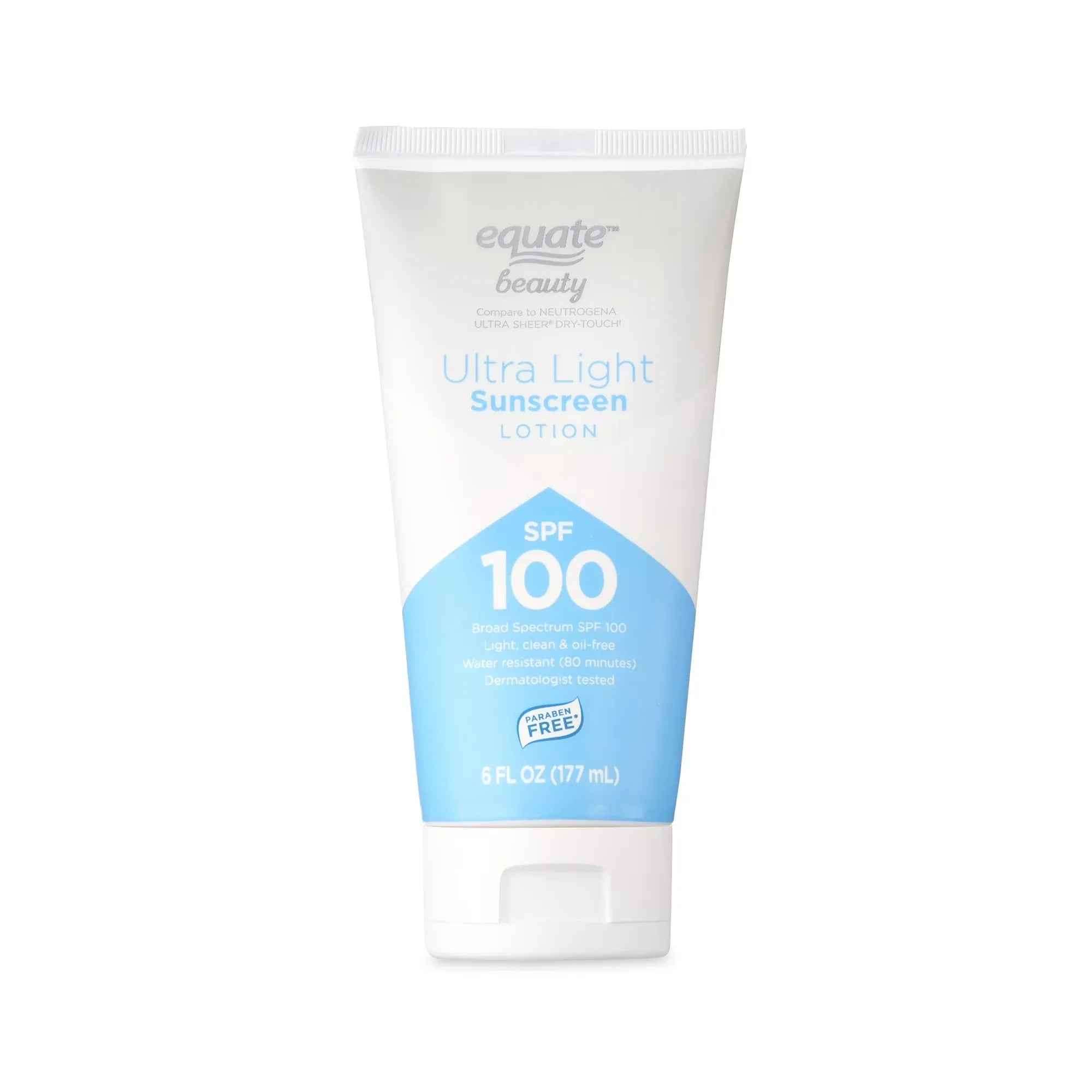 Wholesale Price with free shipping across the USA for Equate Ultra Light Sunscreen Lotion, SPF 100, 6 fl oz - Manji Distributors
