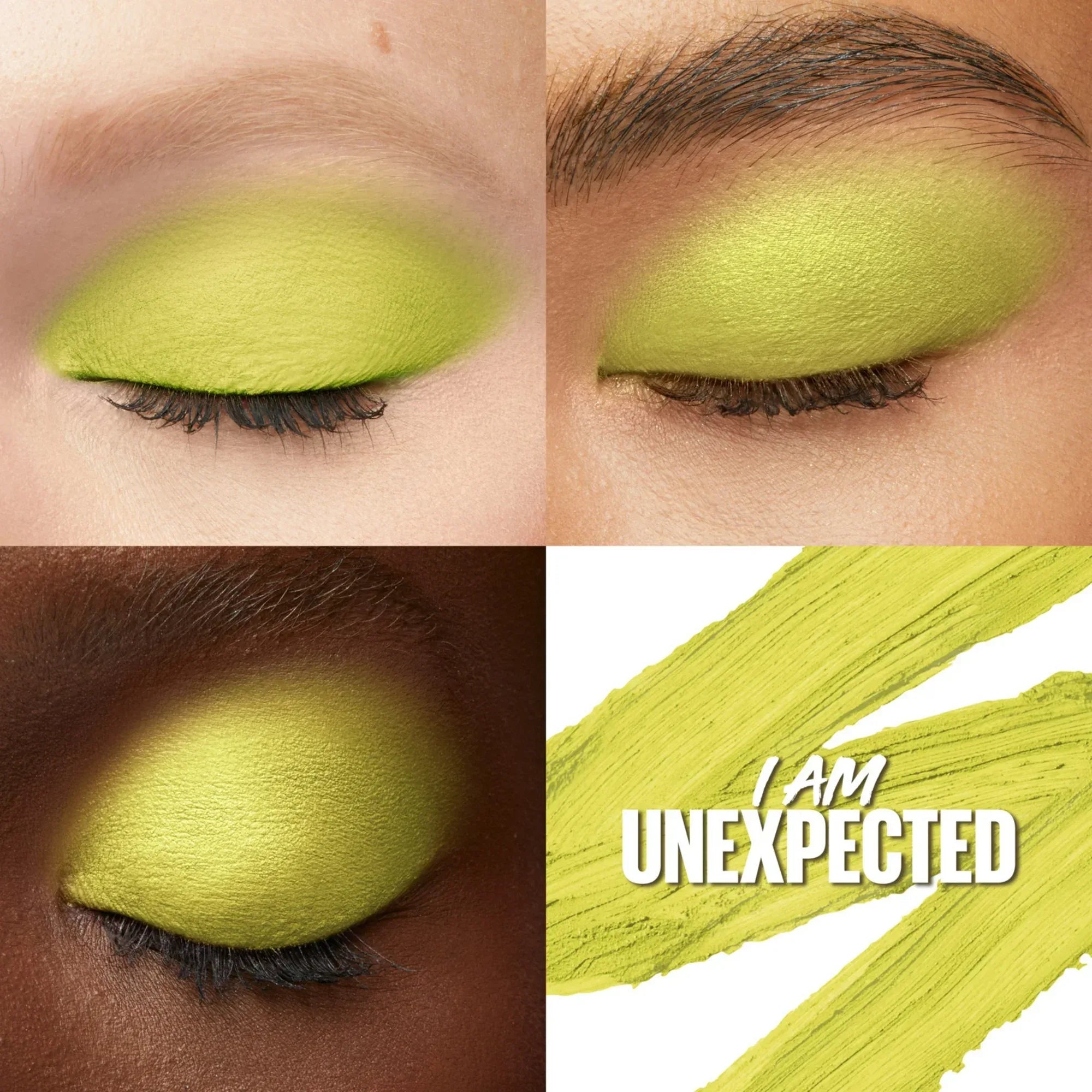 Wholesale Price with free shipping across the USA for Maybelline Color Tattoo Longwear Multi-Use Eye Shadow Stix, I am Unexpected Lime Green Matte, 1 Count - Manji Distributors