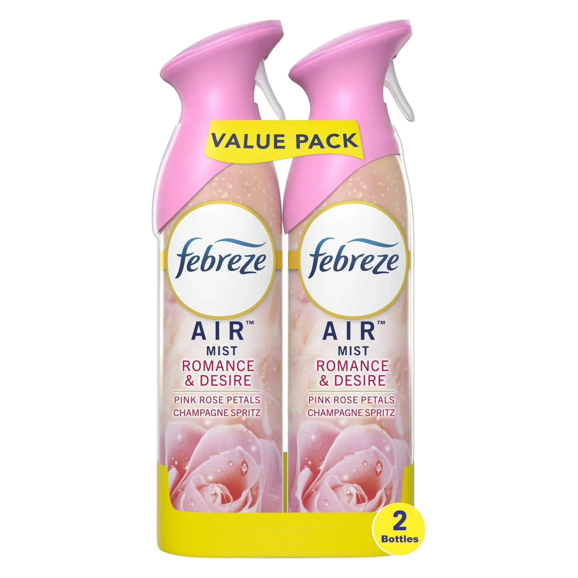 Wholesale Price with free shipping across the USA for Febreze Air Freshener Spray, Odor-Fighting Room Spray, Romance & Desire, 8.8oz, 2 Count - Manji Distributors