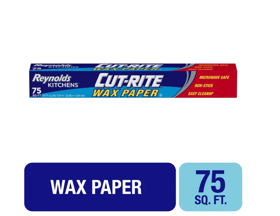 Wholesale Price with free shipping across the USA for (4 pack) Reynolds Cut-Rite Wax Paper, 75 Square Feet - Manji Distributors