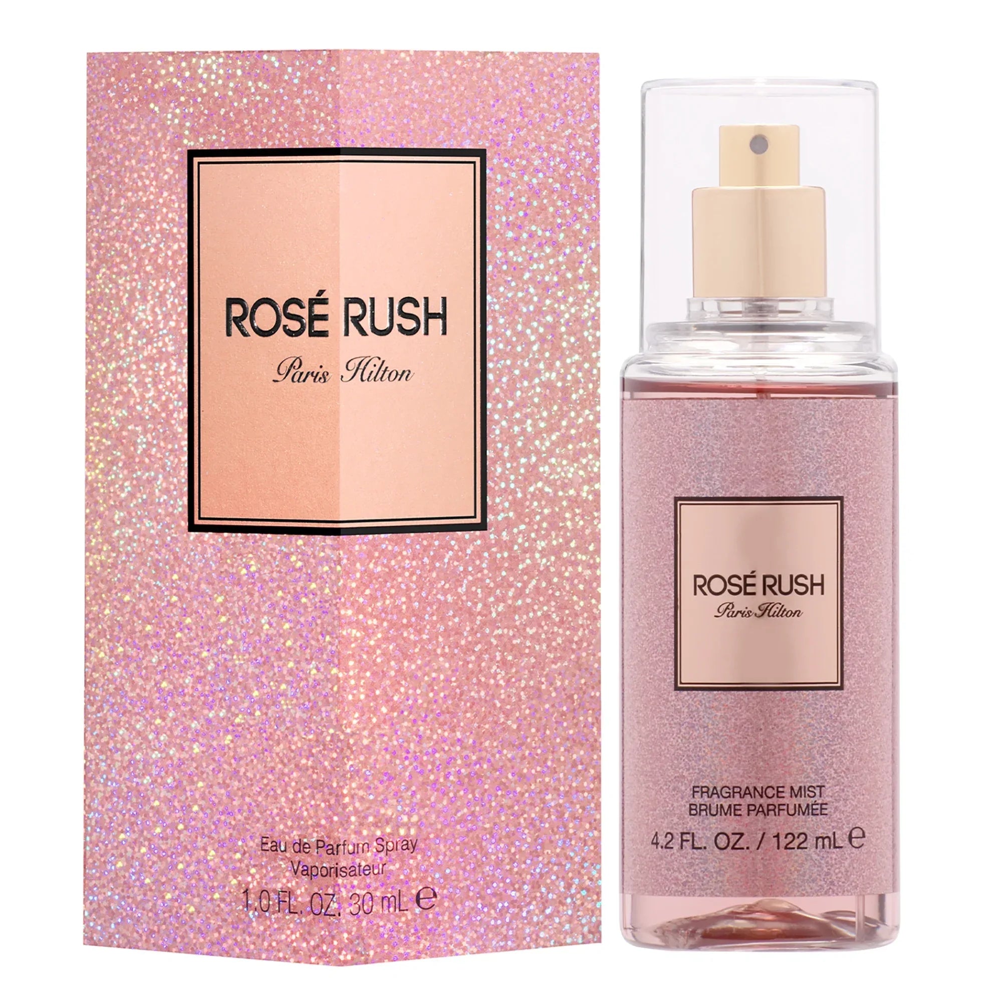 Wholesale Price with free shipping across the USA for Paris Hilton Rose Rush Eau de Parfum, Perfume for Women, 1.0 oz with Bonus 4.2 oz Body Mist - Manji Distributors