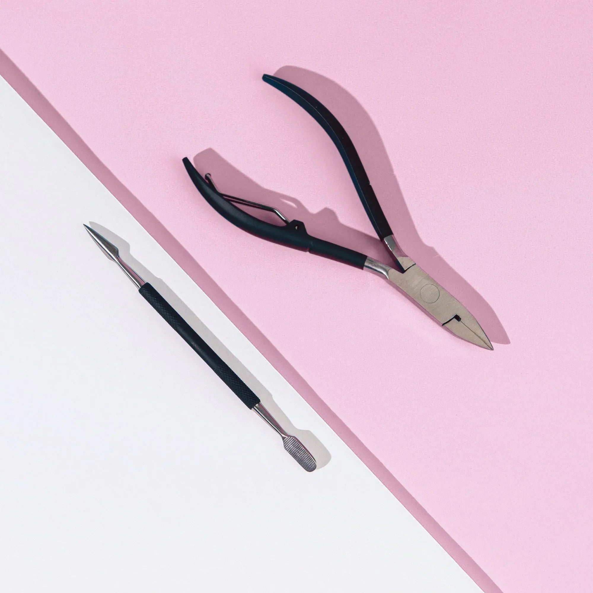 Wholesale Price with free shipping across the USA for Japonesque Toenail Clipper & Cuticle Pusher Soft Touch Stainless Steel - Manji Distributors