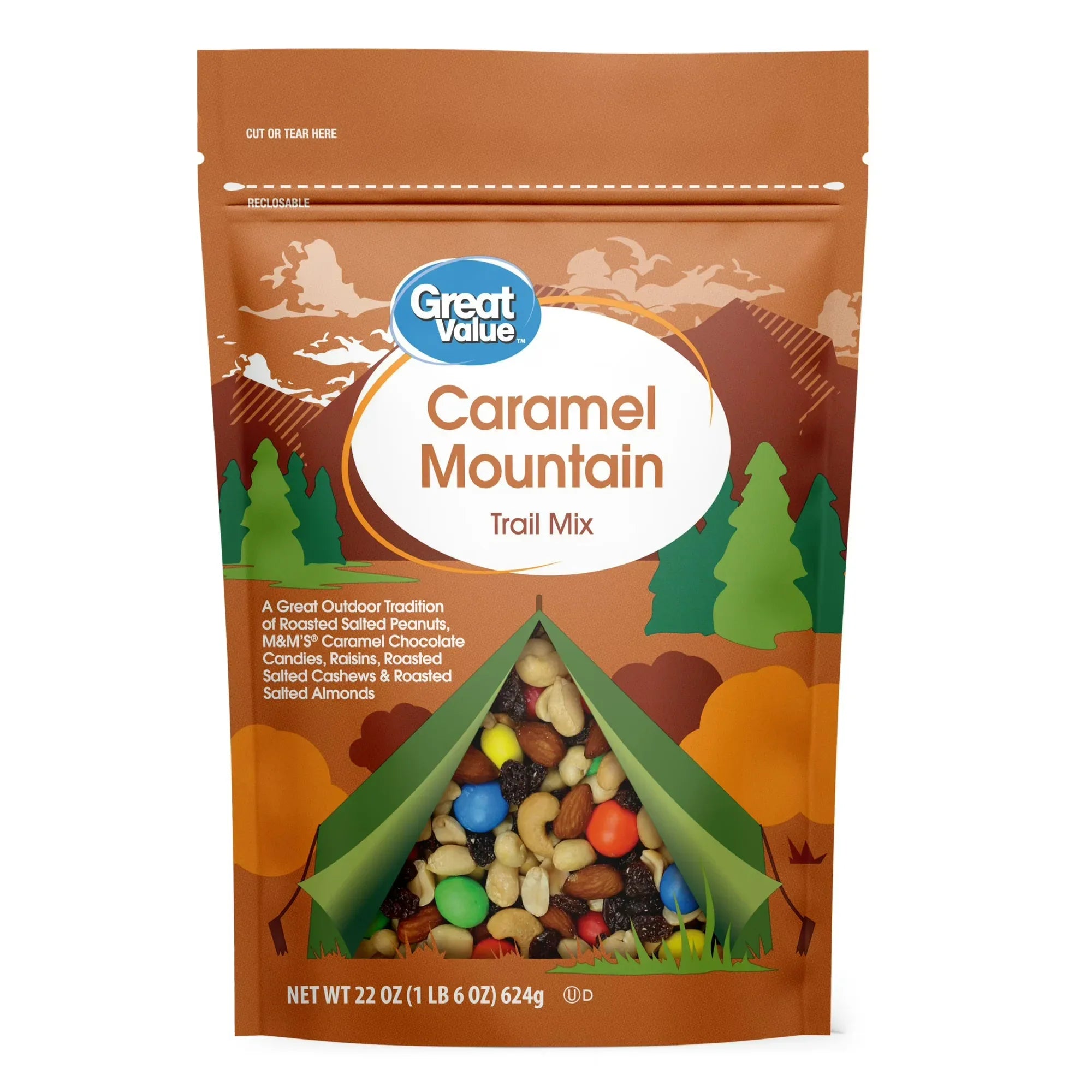 Wholesale Price with free shipping across the USA for Great Value Caramel Mountain Trail Mix, 22 oz - Manji Distributors
