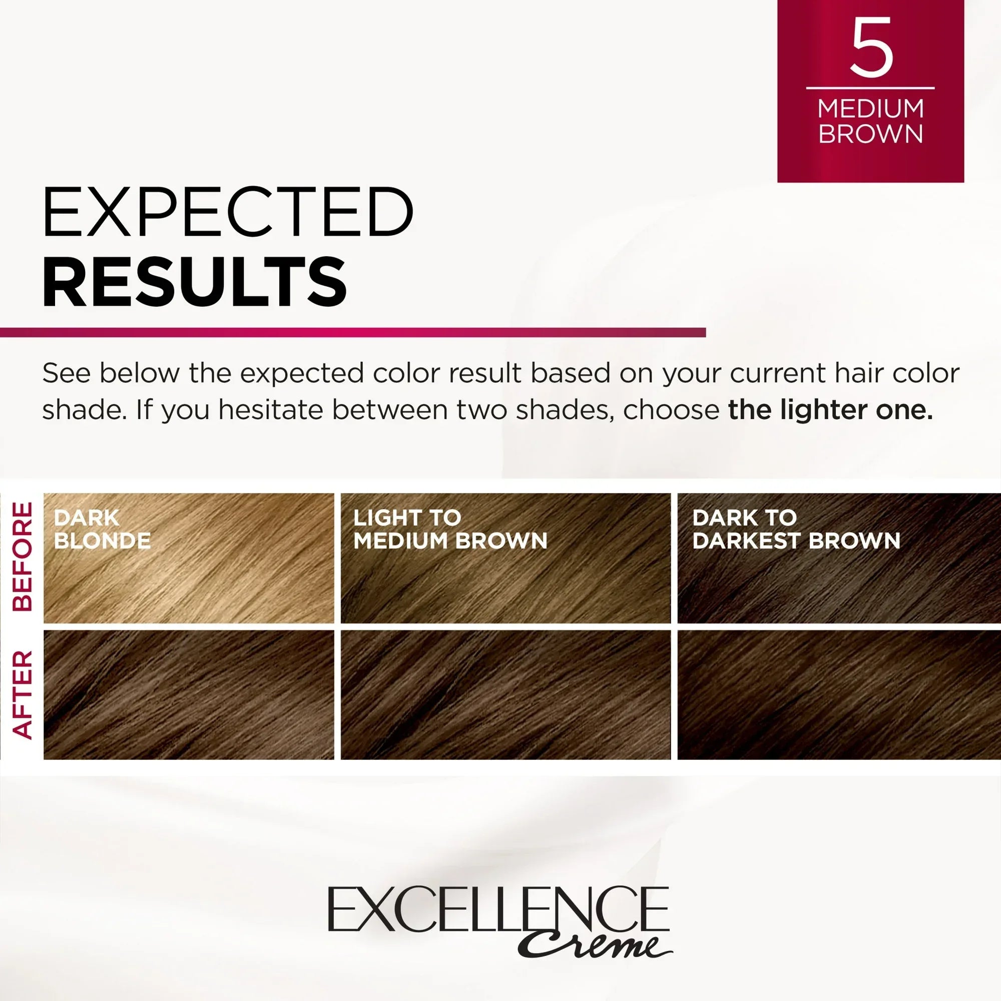 Wholesale Price with free shipping across the USA for L'Oreal Paris Excellence Creme Permanent Hair Color, 5 Medium Brown, Triple Protection, 1 Kit - Manji Distributors