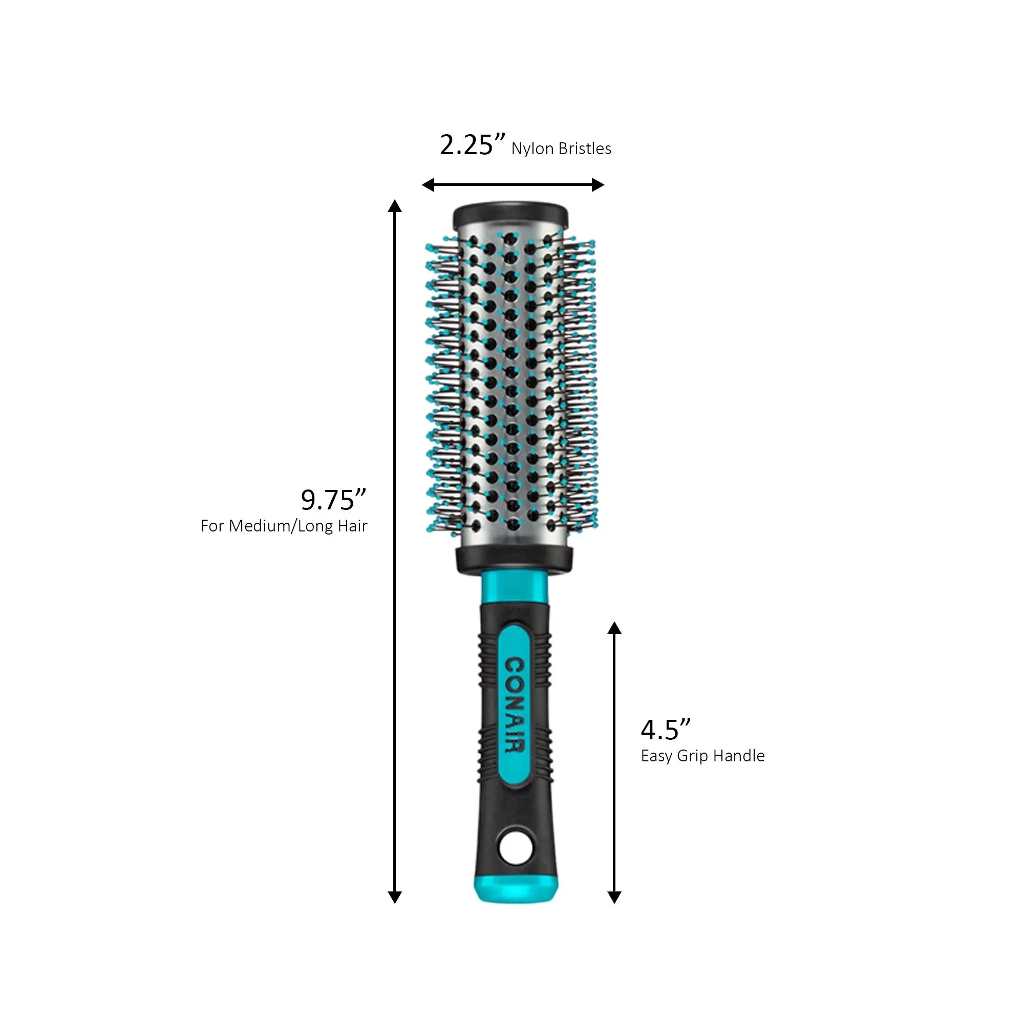 Wholesale Price with free shipping across the USA for Conair Professional Large Round Hair Brush, Multicolor - Manji Distributors