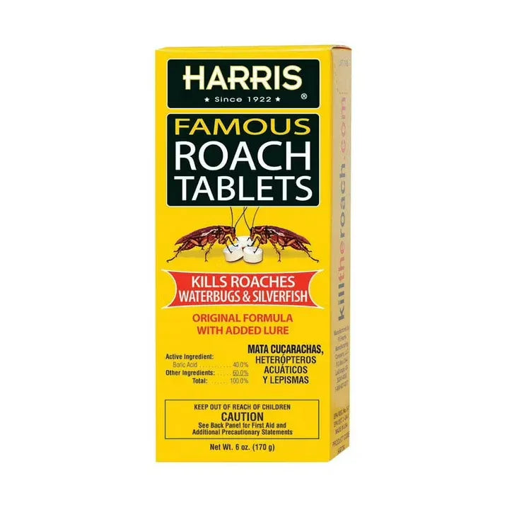 Wholesale Price with free shipping across the USA for Harris Famous Roach & Silverfish Killer Tablets, 6 oz. - Manji Distributors