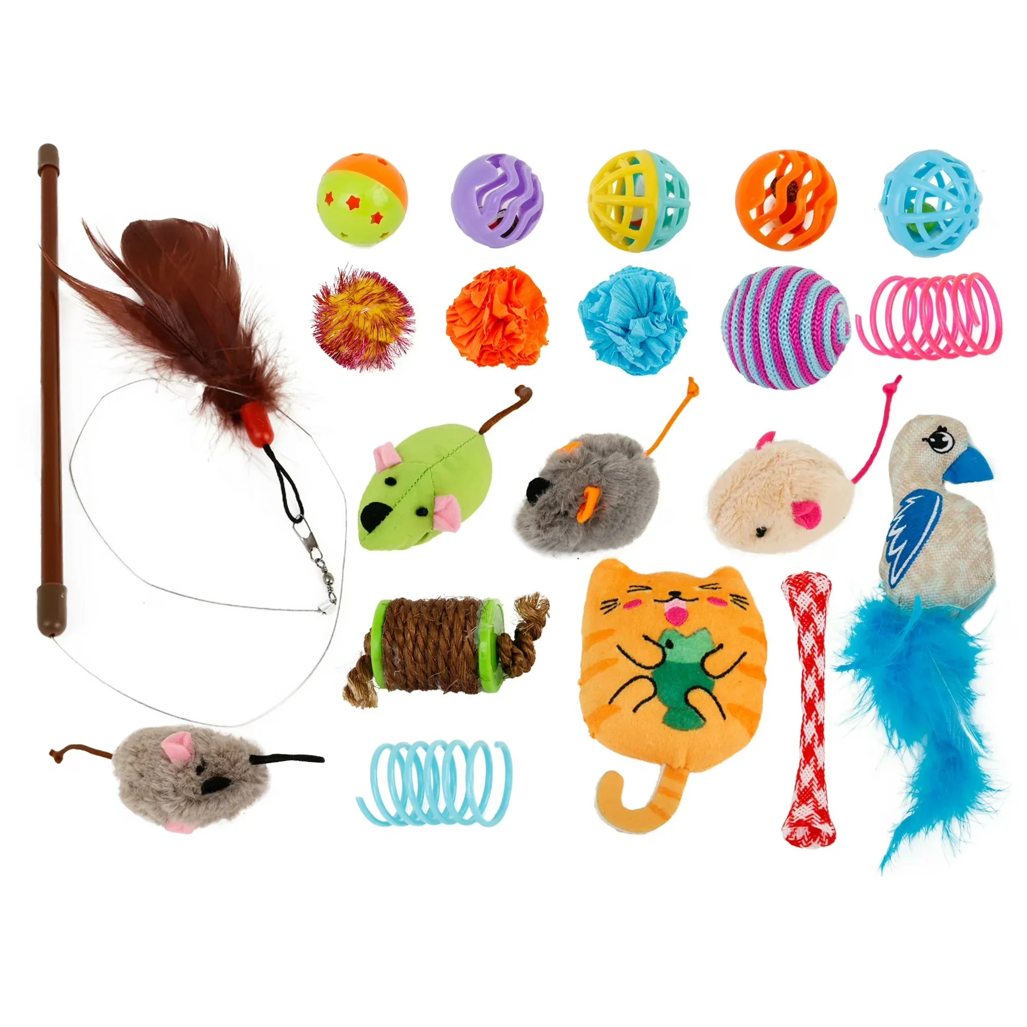 Wholesale Price with free shipping across the USA for Hartz Cattraction Cat Toy Variety Pack with Silver Vine & Catnip, 20 Count - Manji Distributors