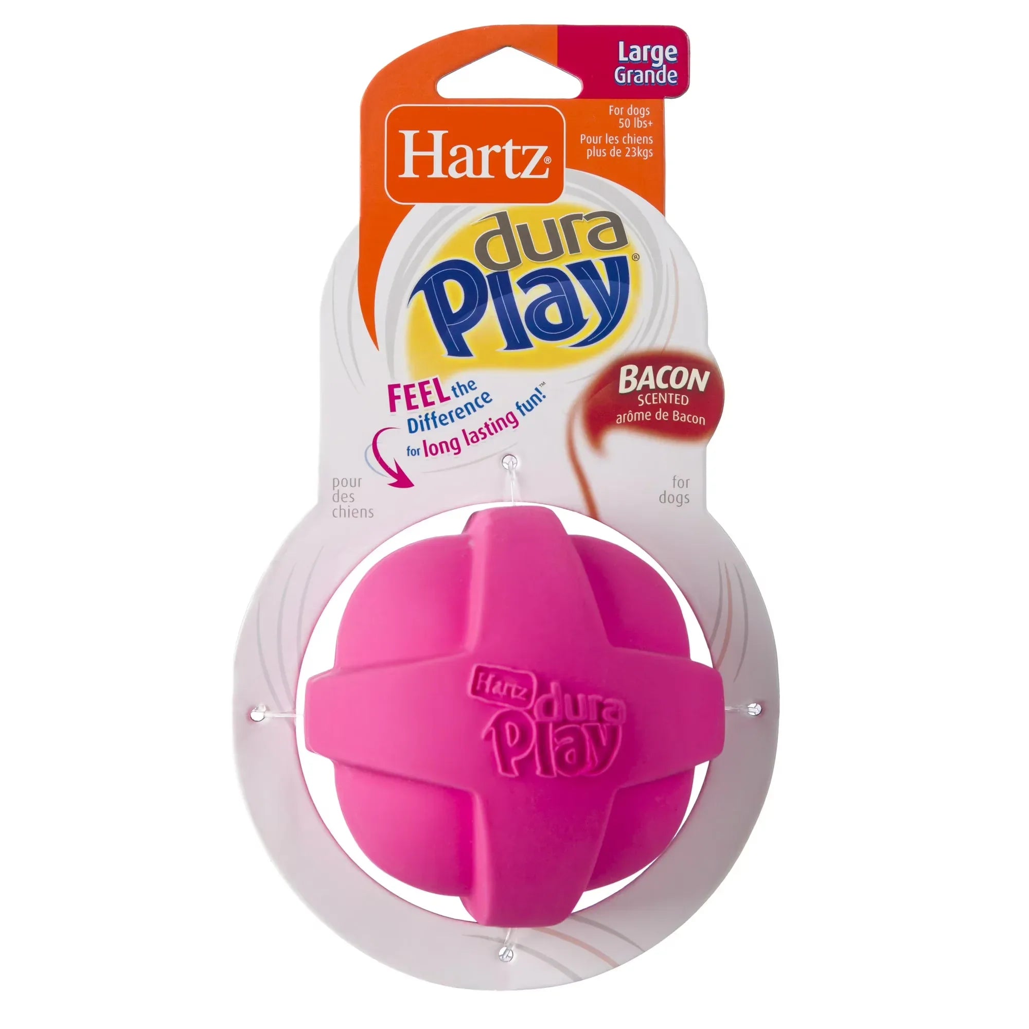 Wholesale Price with free shipping across the USA for Hartz Dura Play Ball Dog Toy, Large, Color May Vary - Manji Distributors