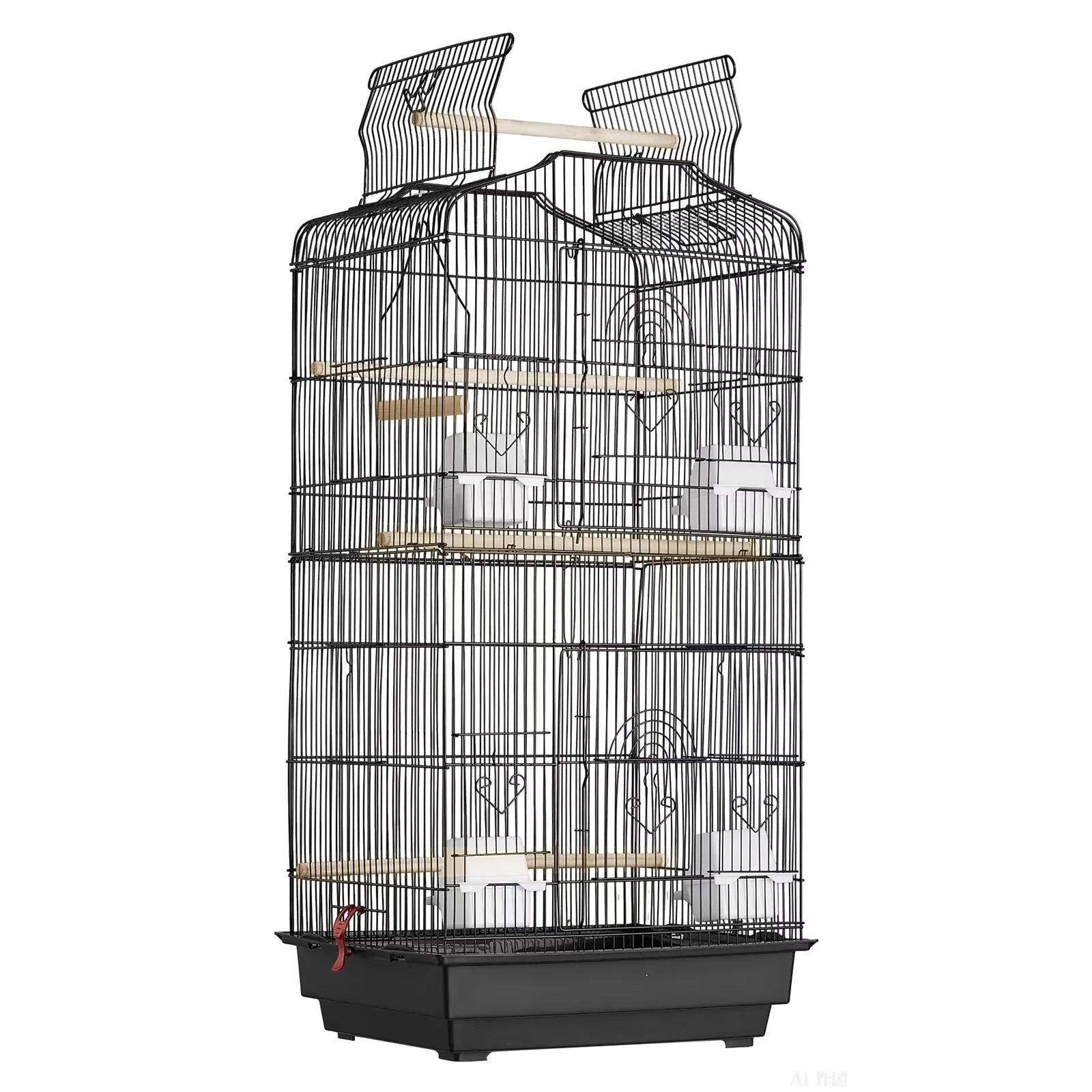 Wholesale Price with free shipping across the USA for KFFKFF 41-inch Spacious Bird Cage with Open Top, Ideal for Parakeets, Finches, Canaries, Lovebirds, Cockatiels, Budgies, Small Quaker Conures, Travel Pet Flight Birdcage Equipped with Swing and Perch - Manji Distributors